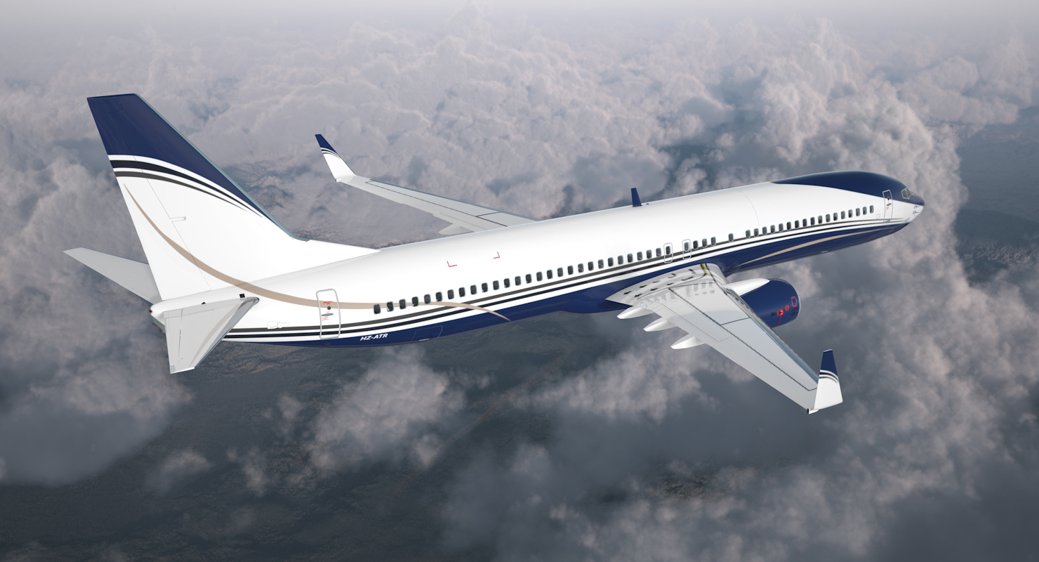 3D Boeing 737 900 with Interior Generic