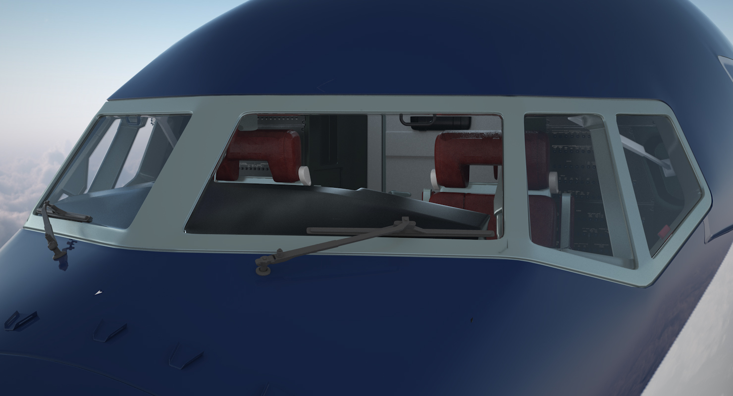 3D Boeing 737 900 with Interior Generic