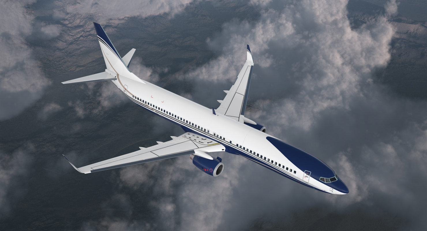 3D Boeing 737 900 with Interior Generic