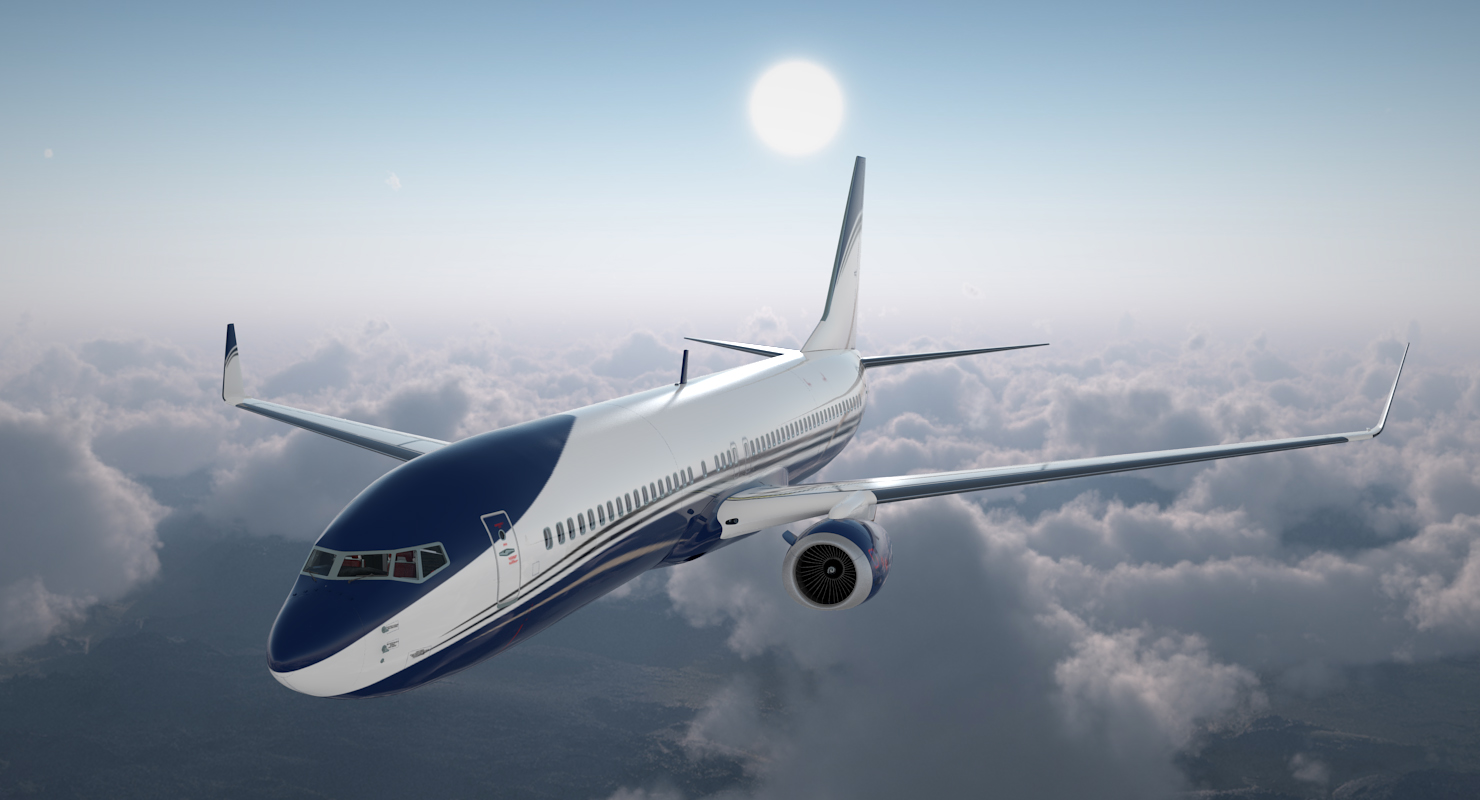 3D Boeing 737 900 with Interior Generic