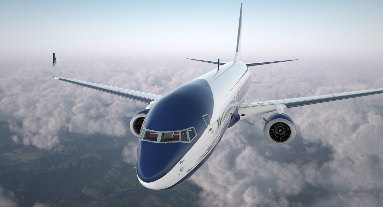 3D Boeing 737 900 with Interior Generic