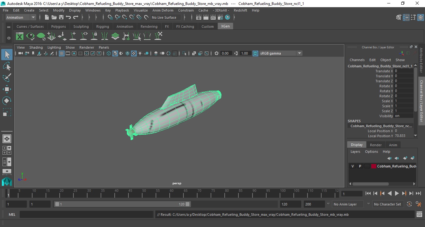 3D Cobham Refueling Buddy Store model