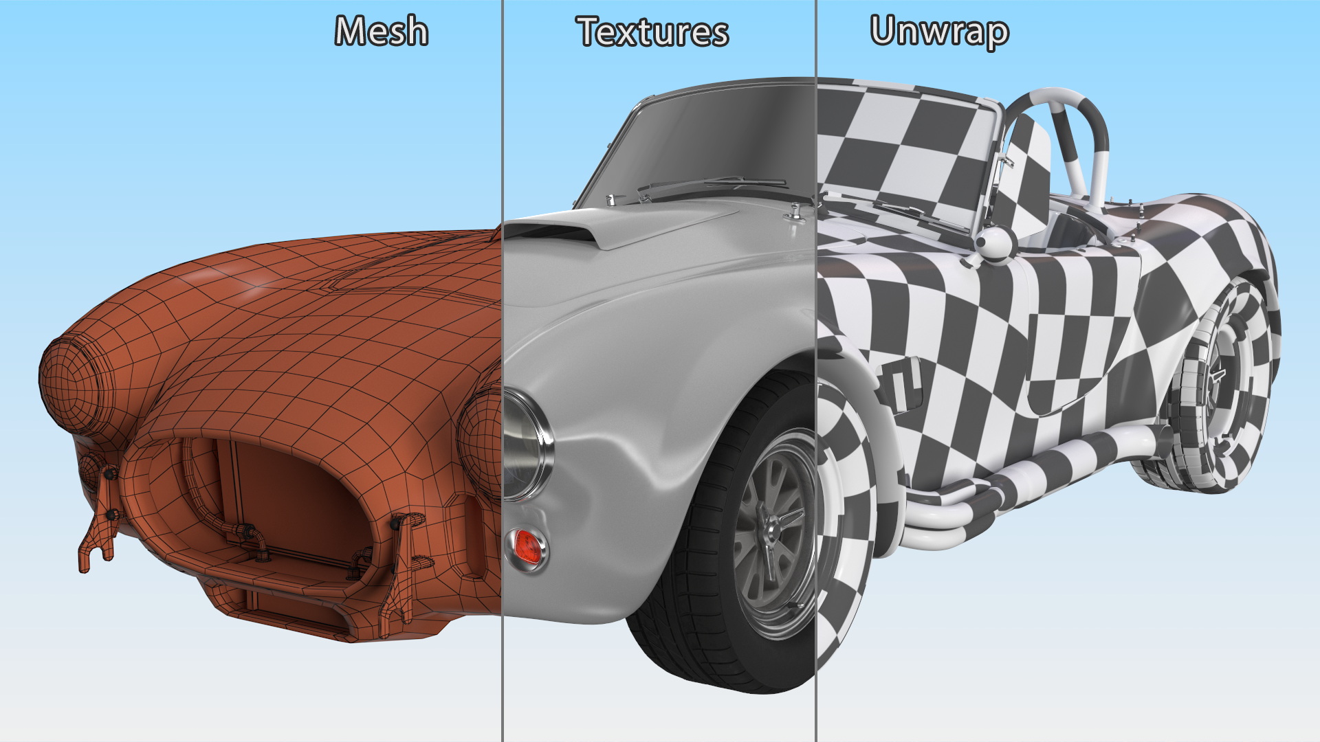 3D Racing Retro Car