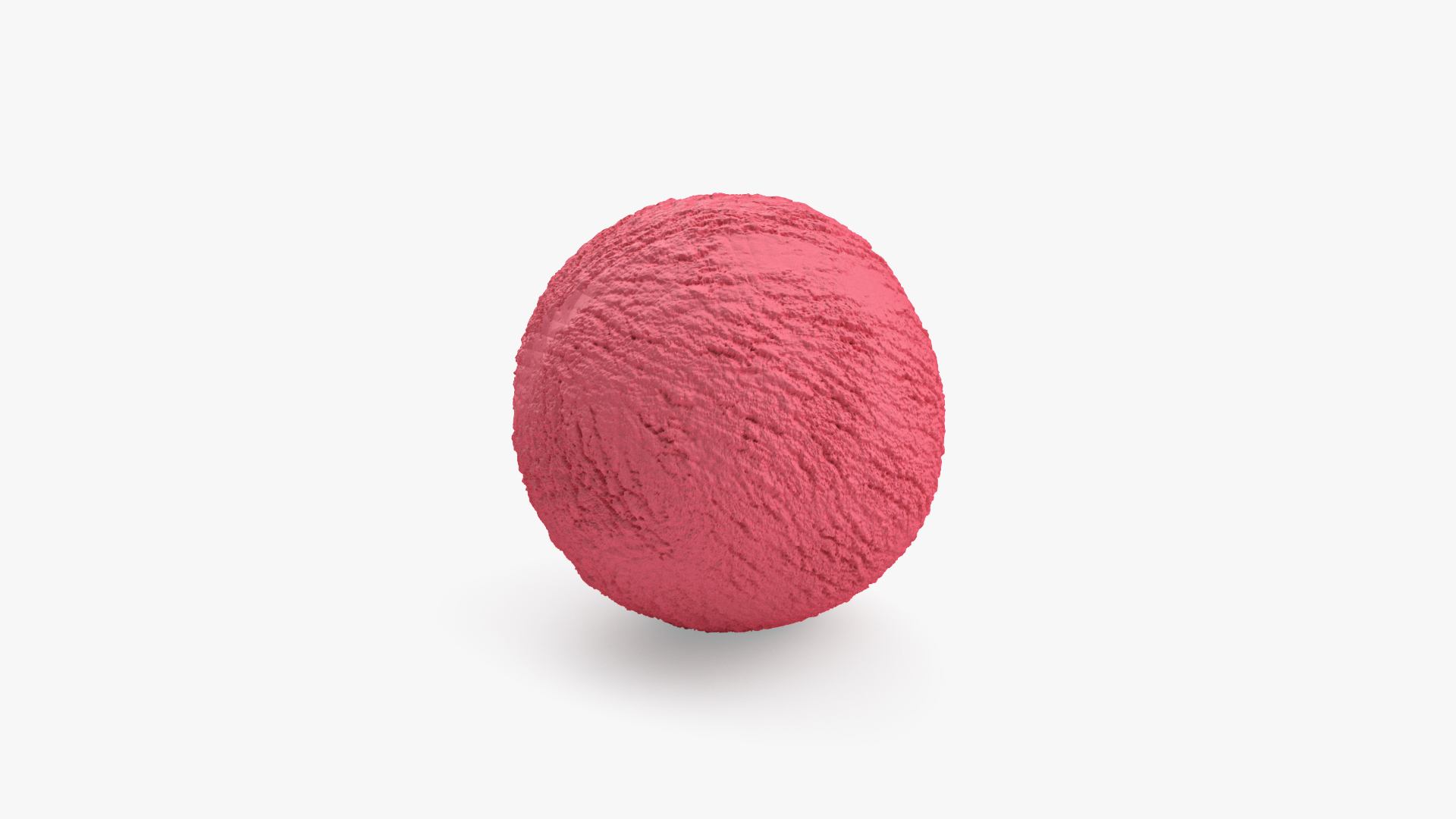 3D model Ice Cream Ball Strawberry