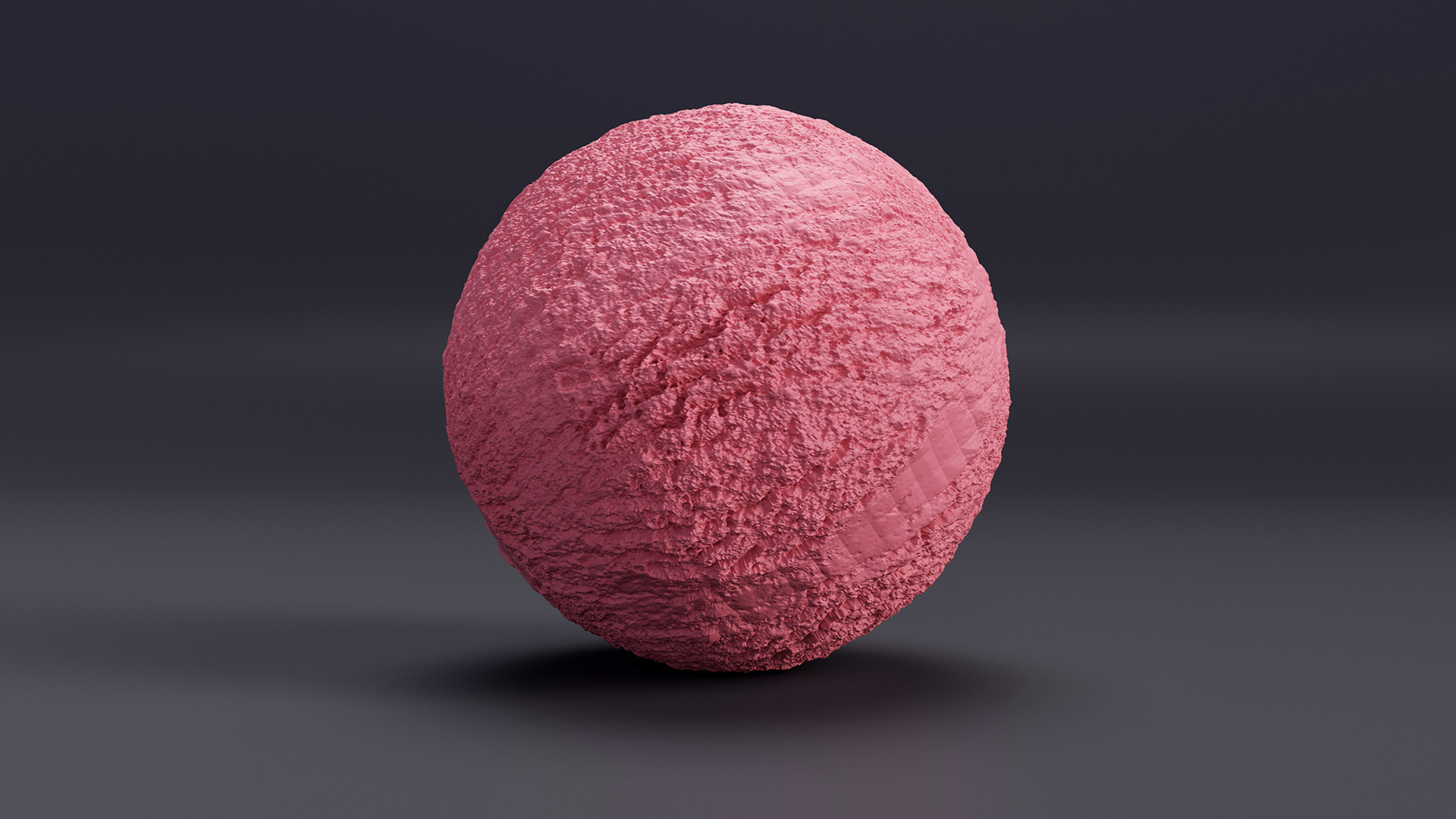 3D model Ice Cream Ball Strawberry
