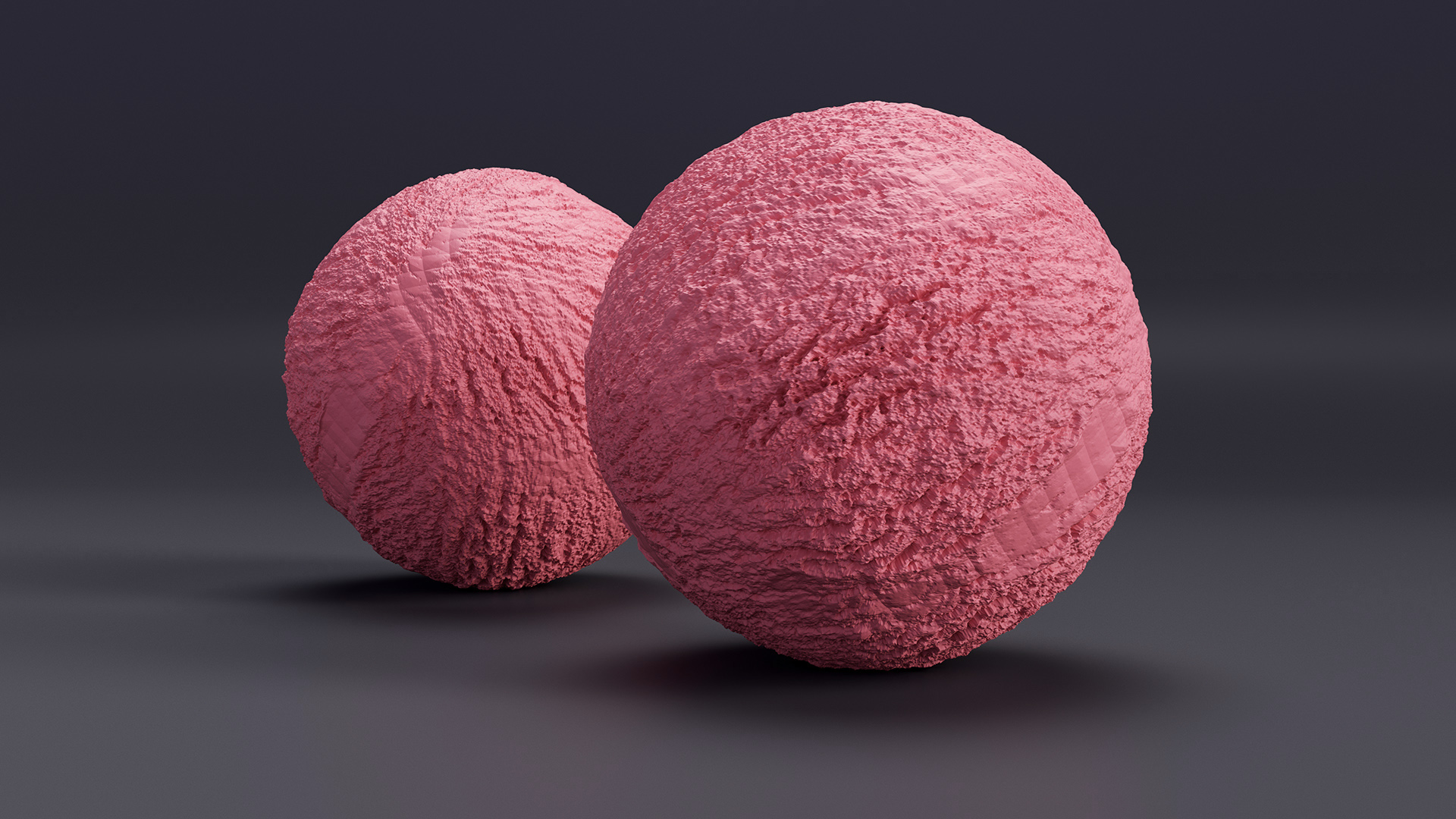 3D model Ice Cream Ball Strawberry