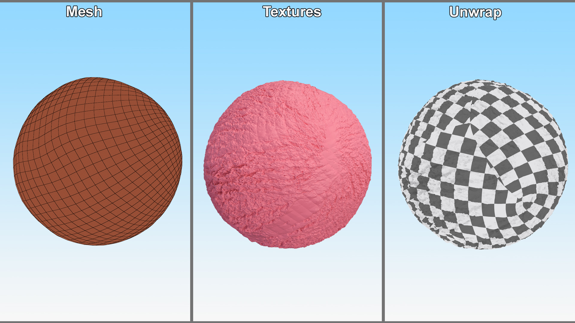 3D model Ice Cream Ball Strawberry