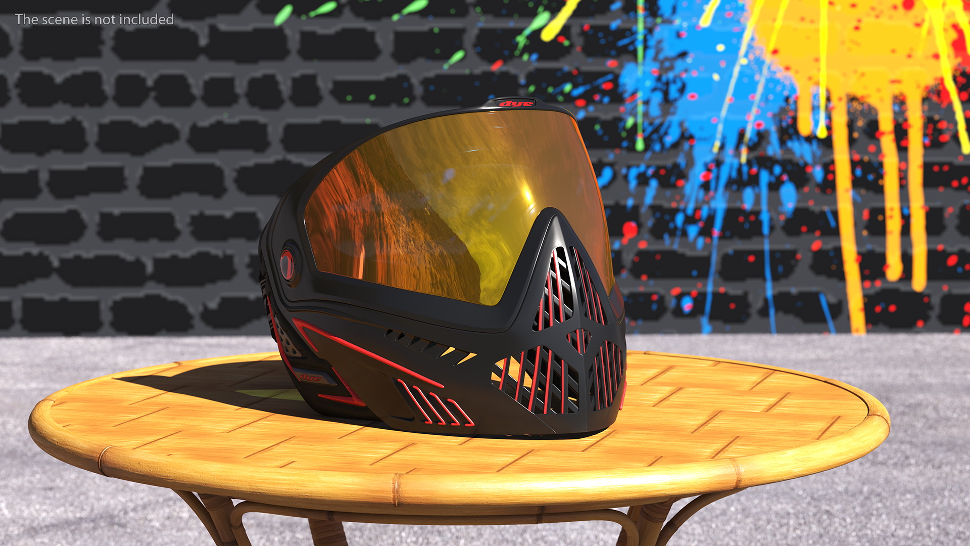 3D Dye i5 Paintball Mask Fire