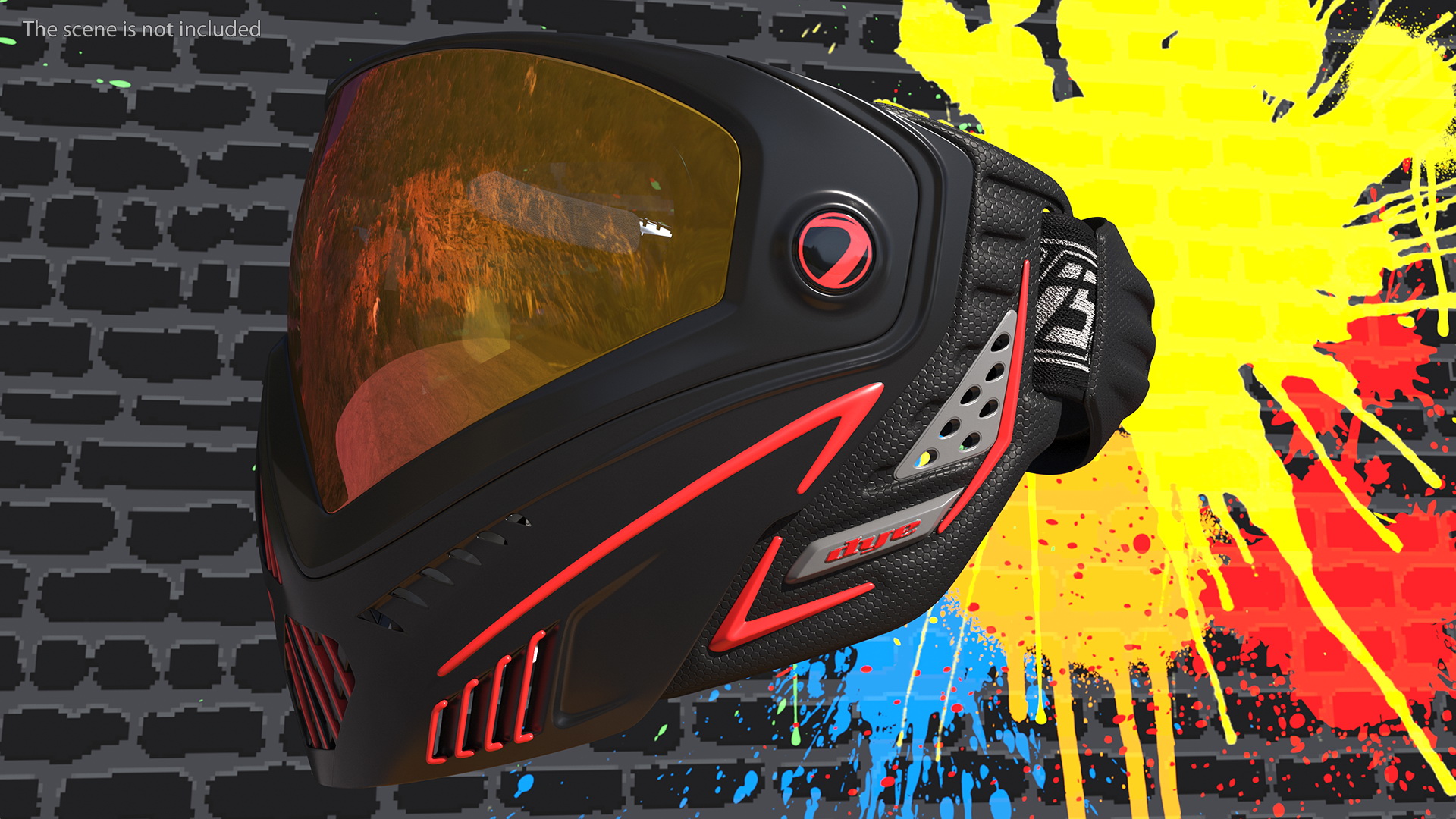 3D Dye i5 Paintball Mask Fire
