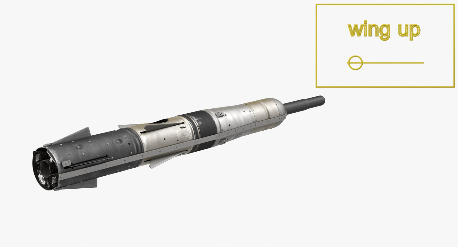 3D BGM 71c TOW Missile Rigged