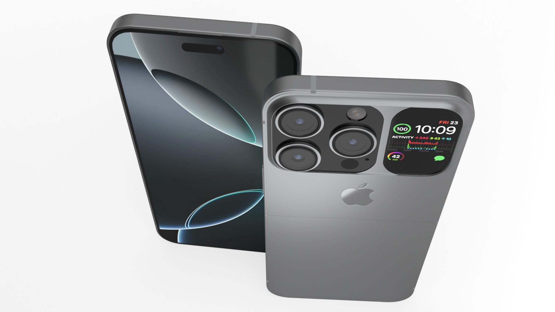 Apple iPhone Flip Silver 3D model