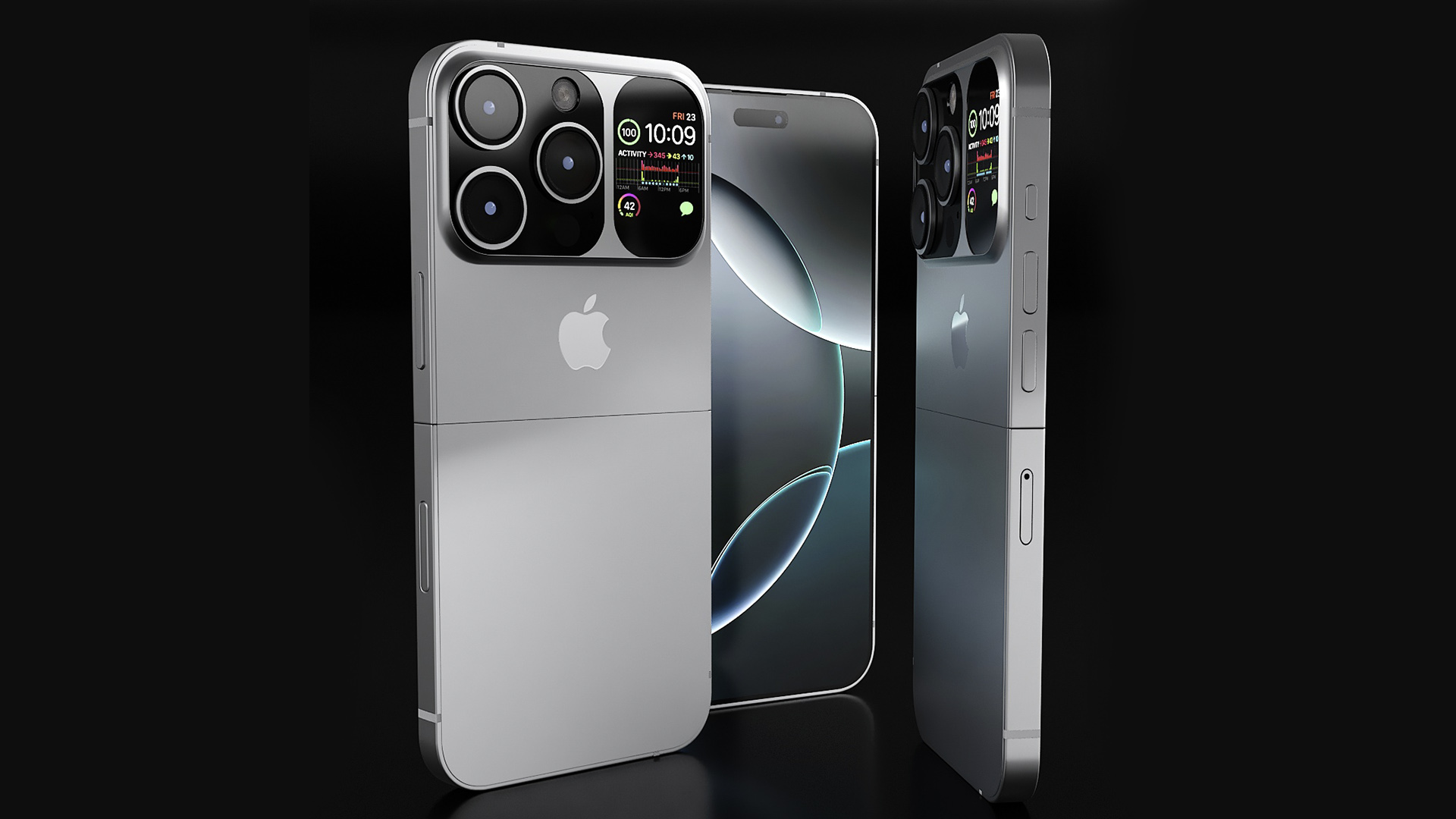 Apple iPhone Flip Silver 3D model