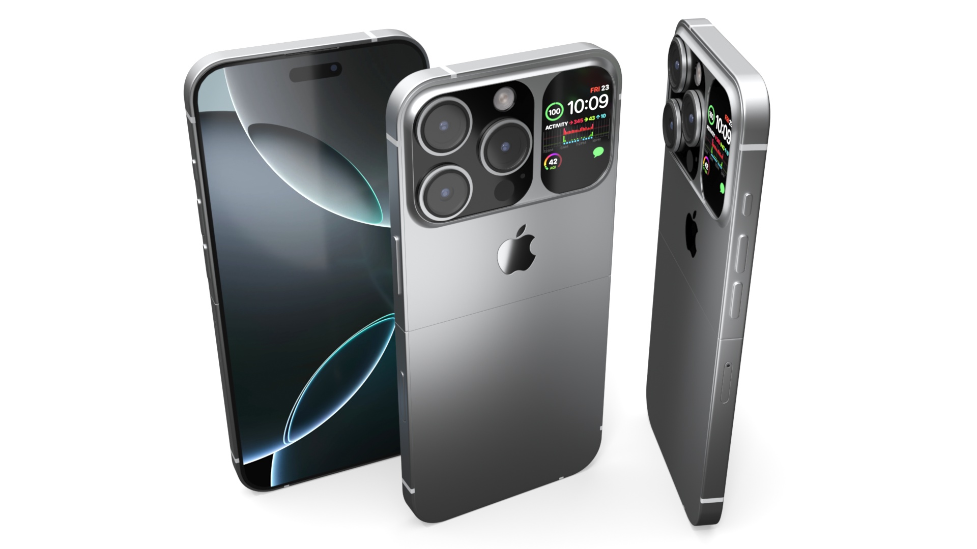 Apple iPhone Flip Silver 3D model