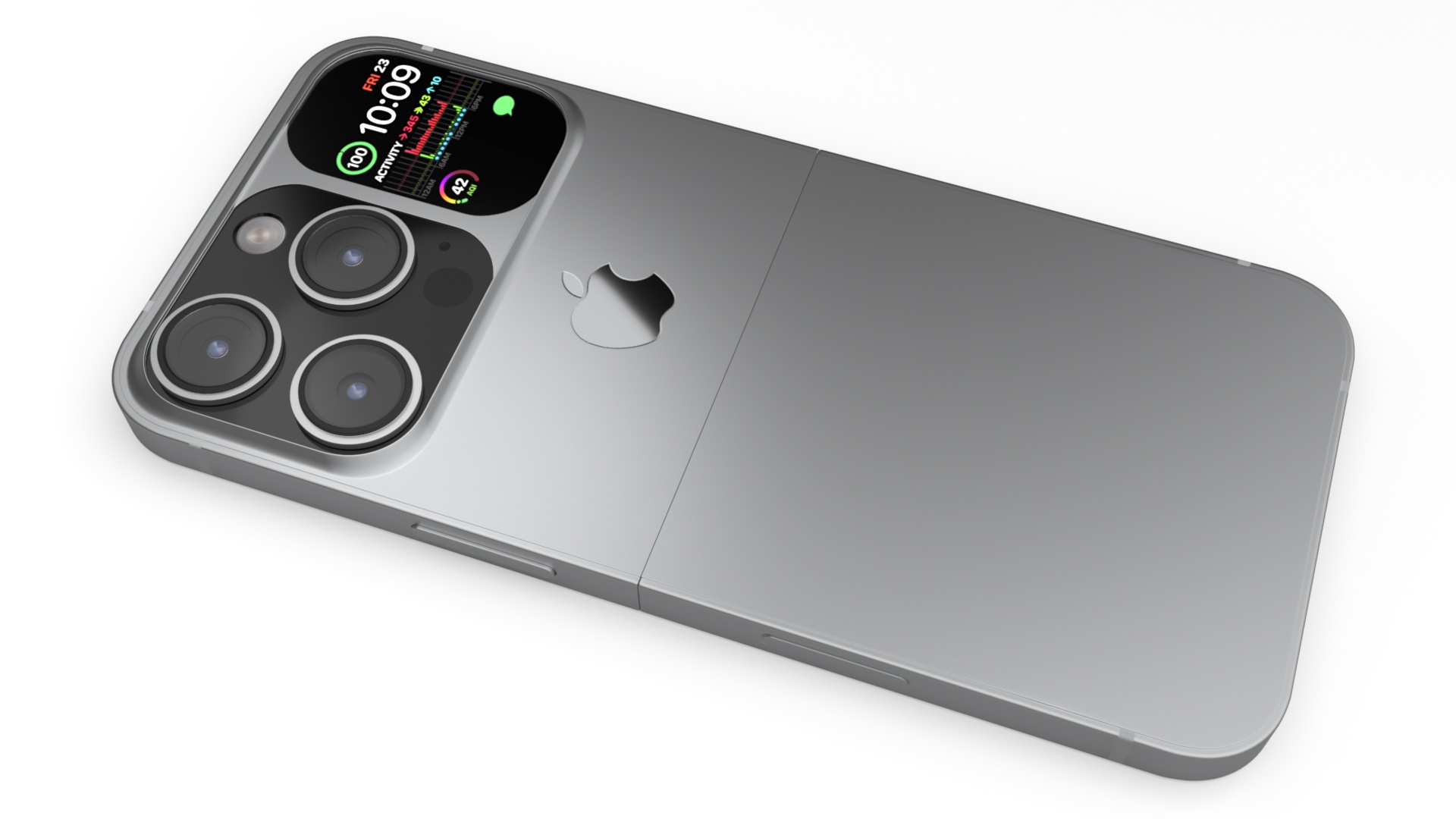 Apple iPhone Flip Silver 3D model