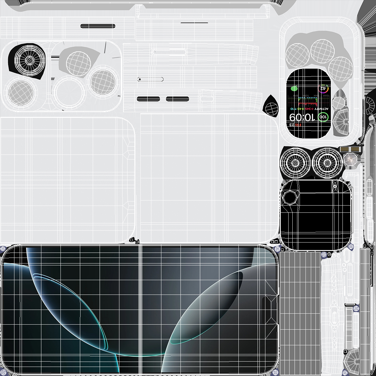Apple iPhone Flip Silver 3D model