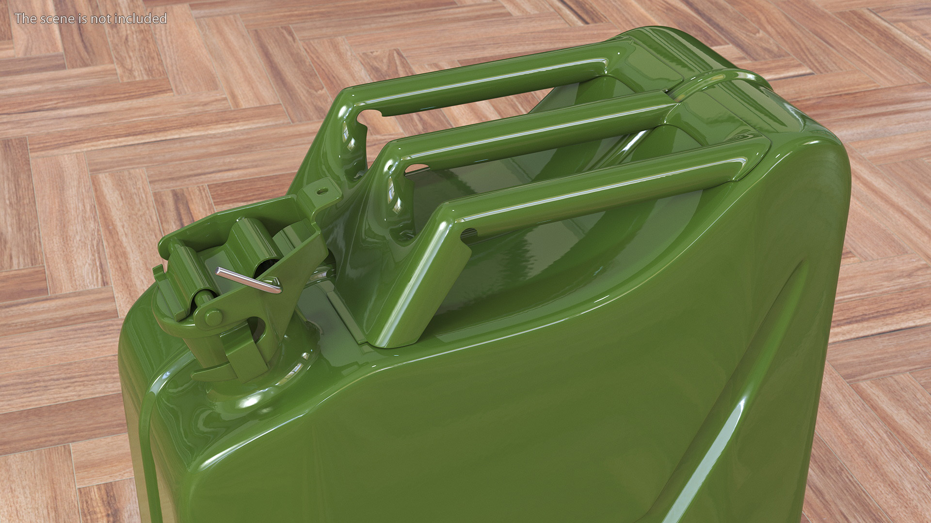 3D model Metal Jerry Gas Fuel Tank Military Style
