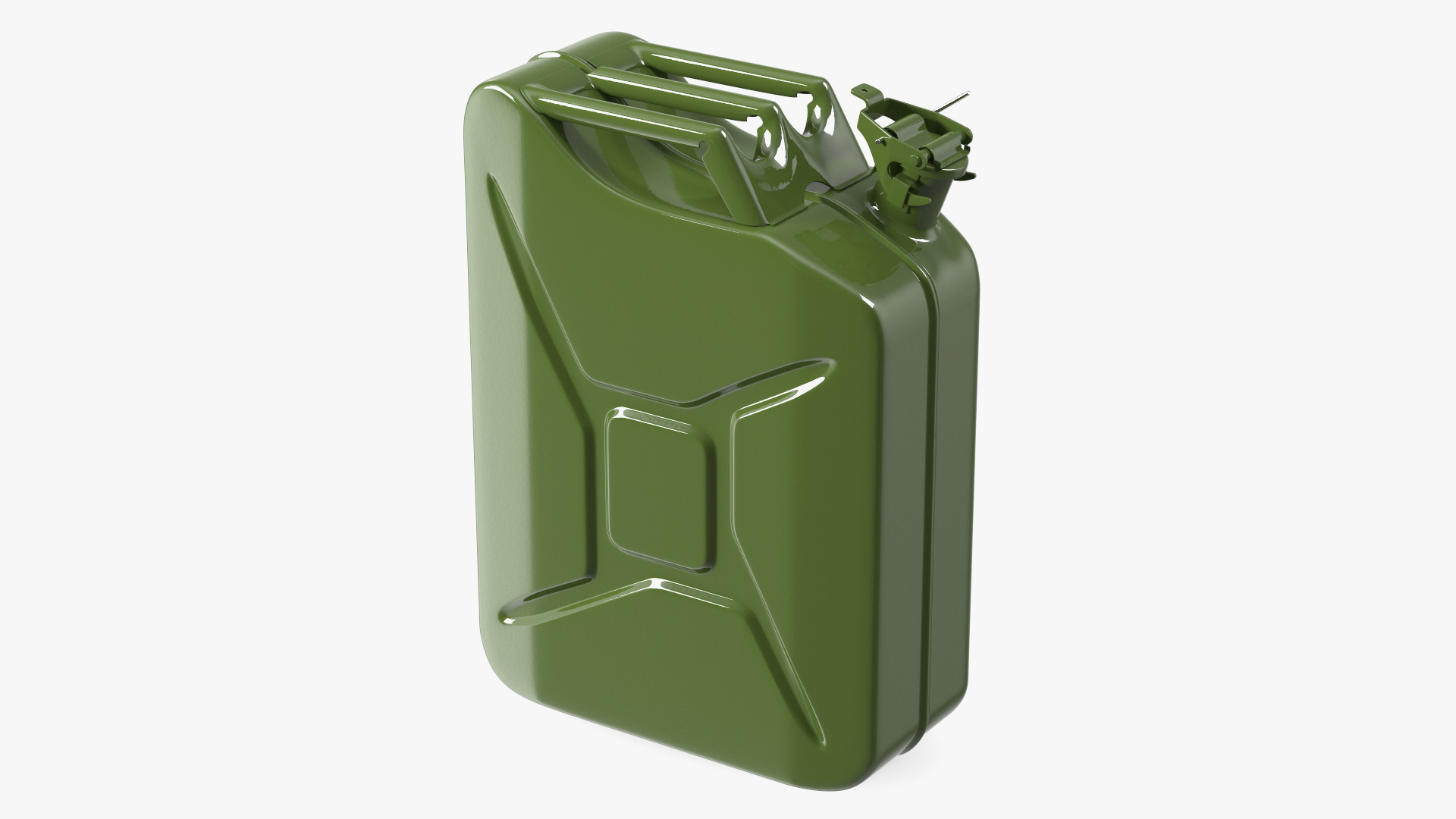 3D model Metal Jerry Gas Fuel Tank Military Style