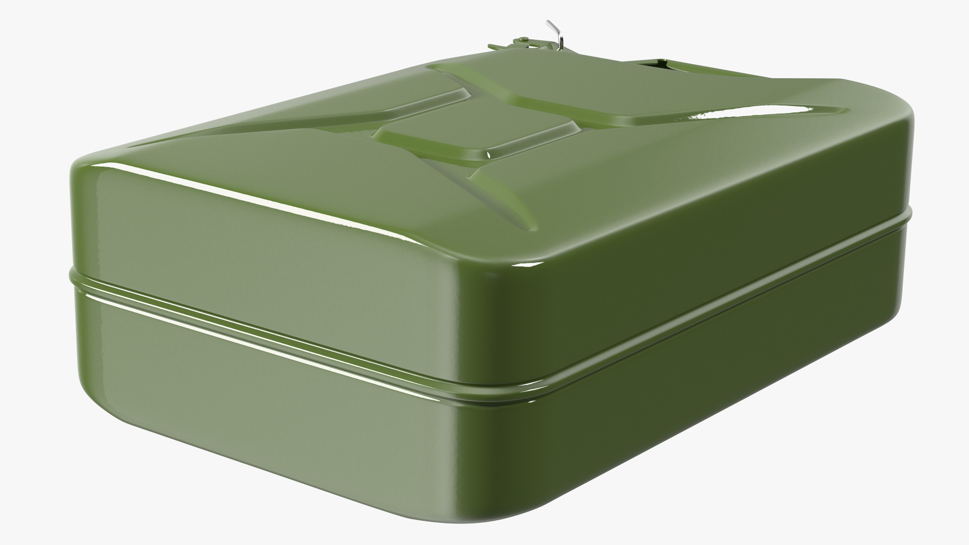 3D model Metal Jerry Gas Fuel Tank Military Style