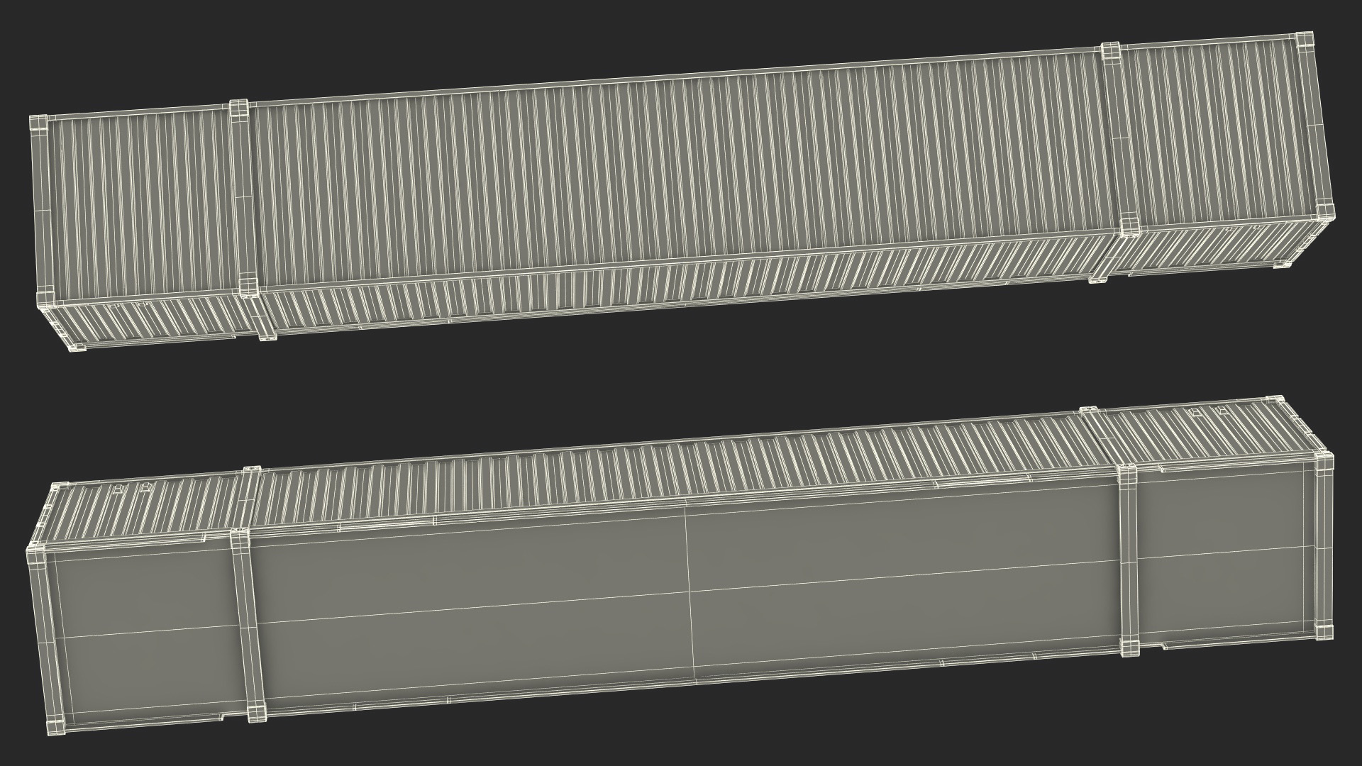 53 Foot High Cube Container 3D