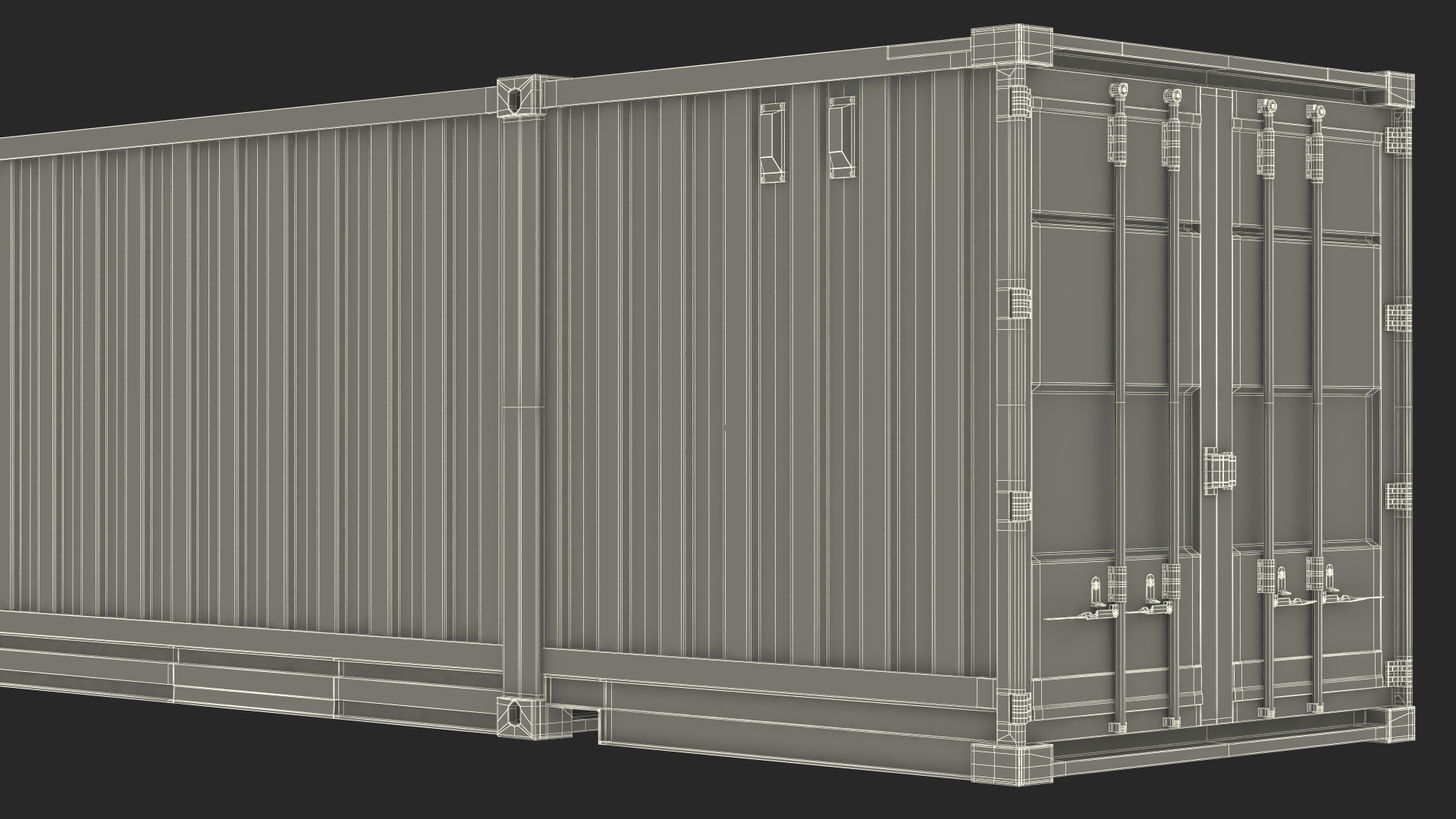 53 Foot High Cube Container 3D