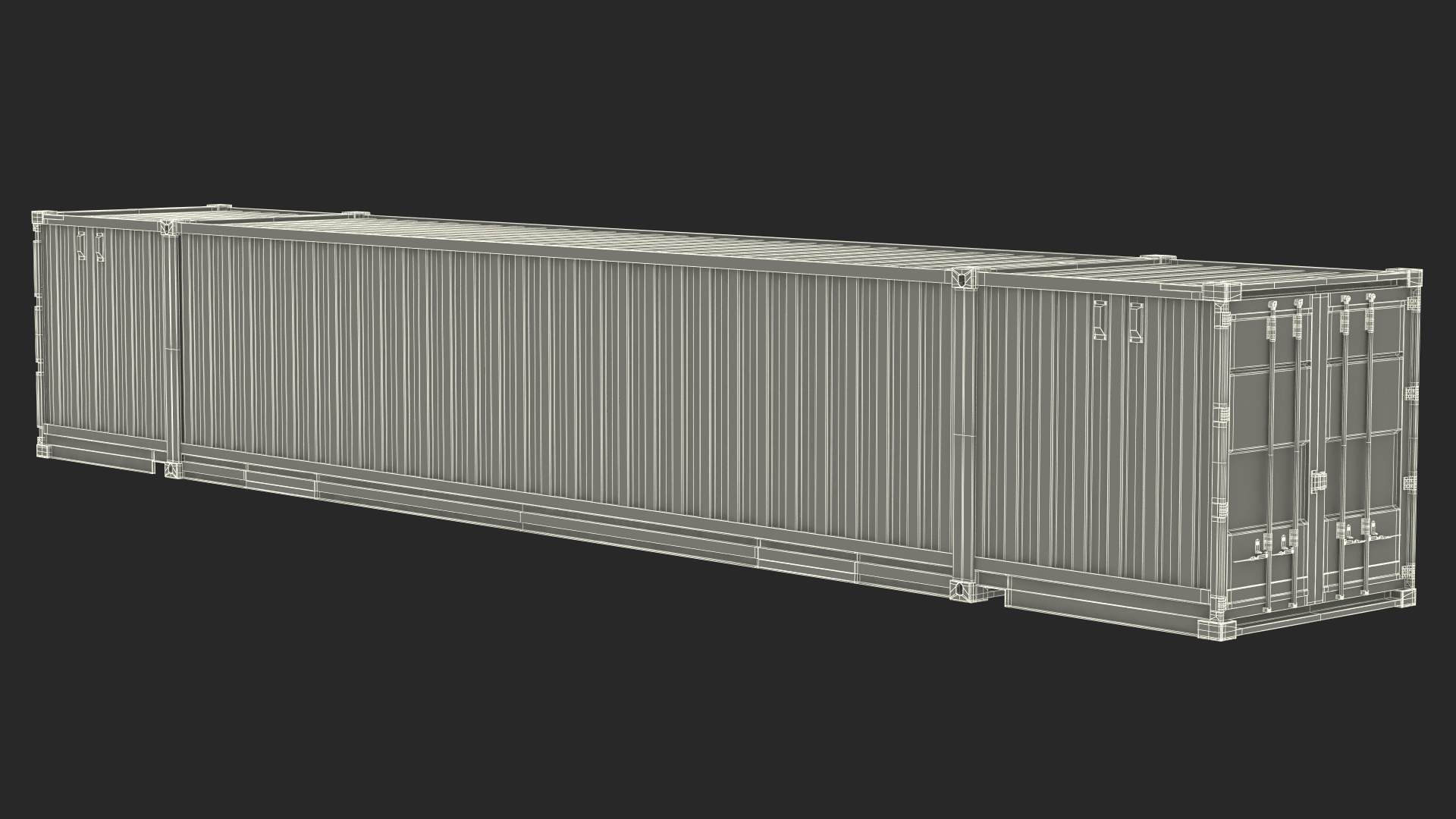 53 Foot High Cube Container 3D