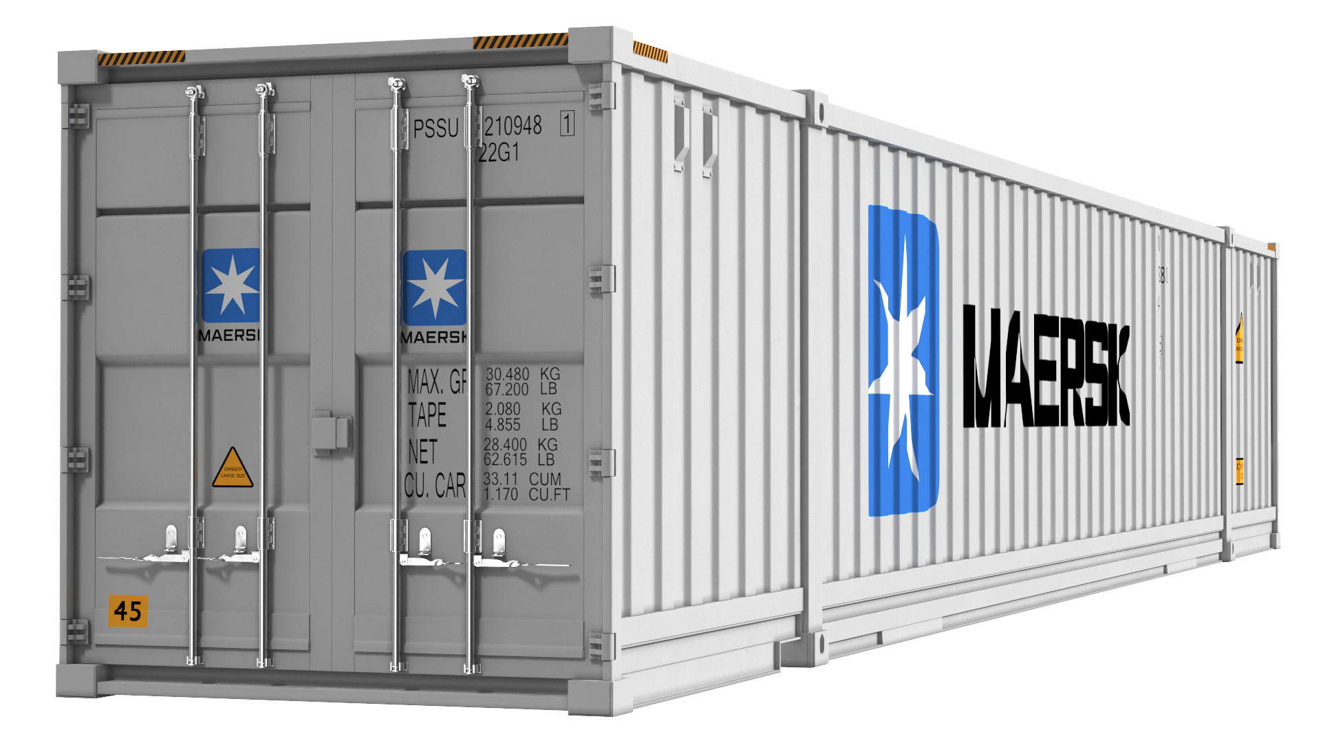 53 Foot High Cube Container 3D