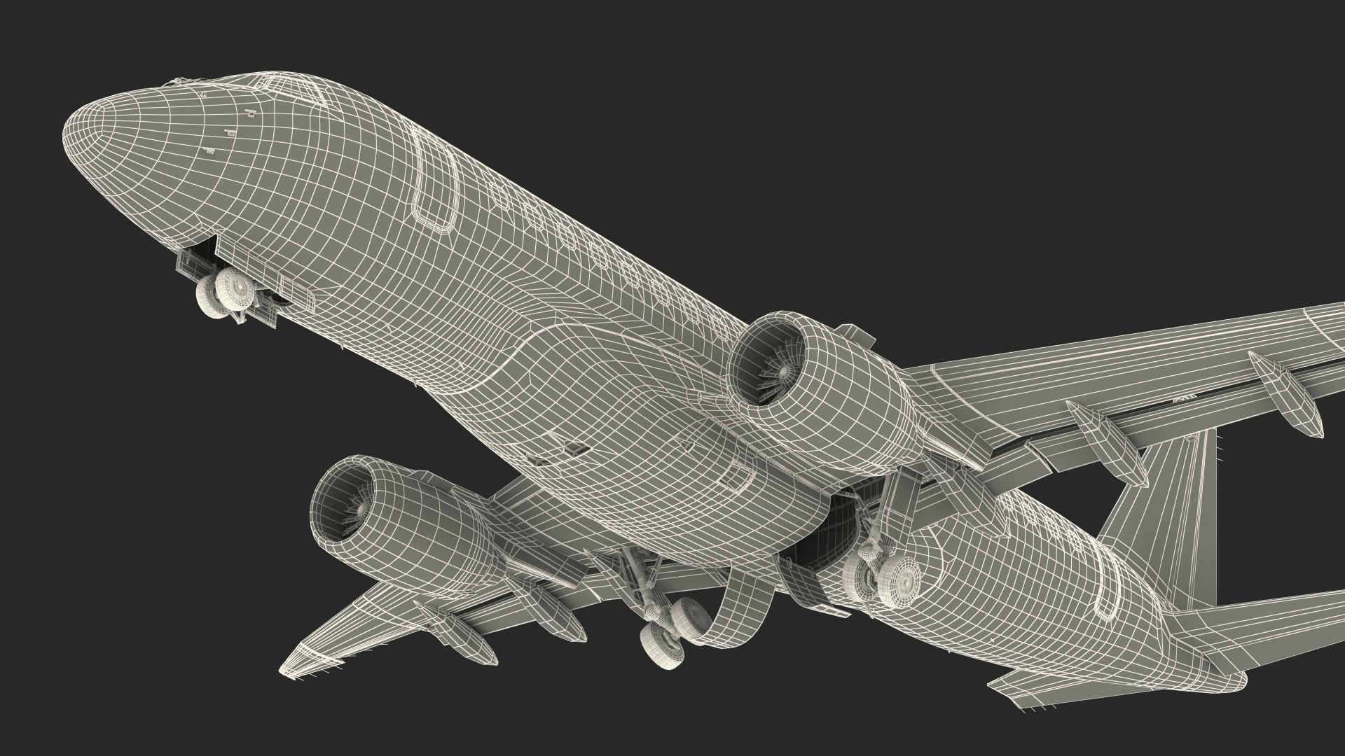 Commercial Airliner Generic Rigged 3D model