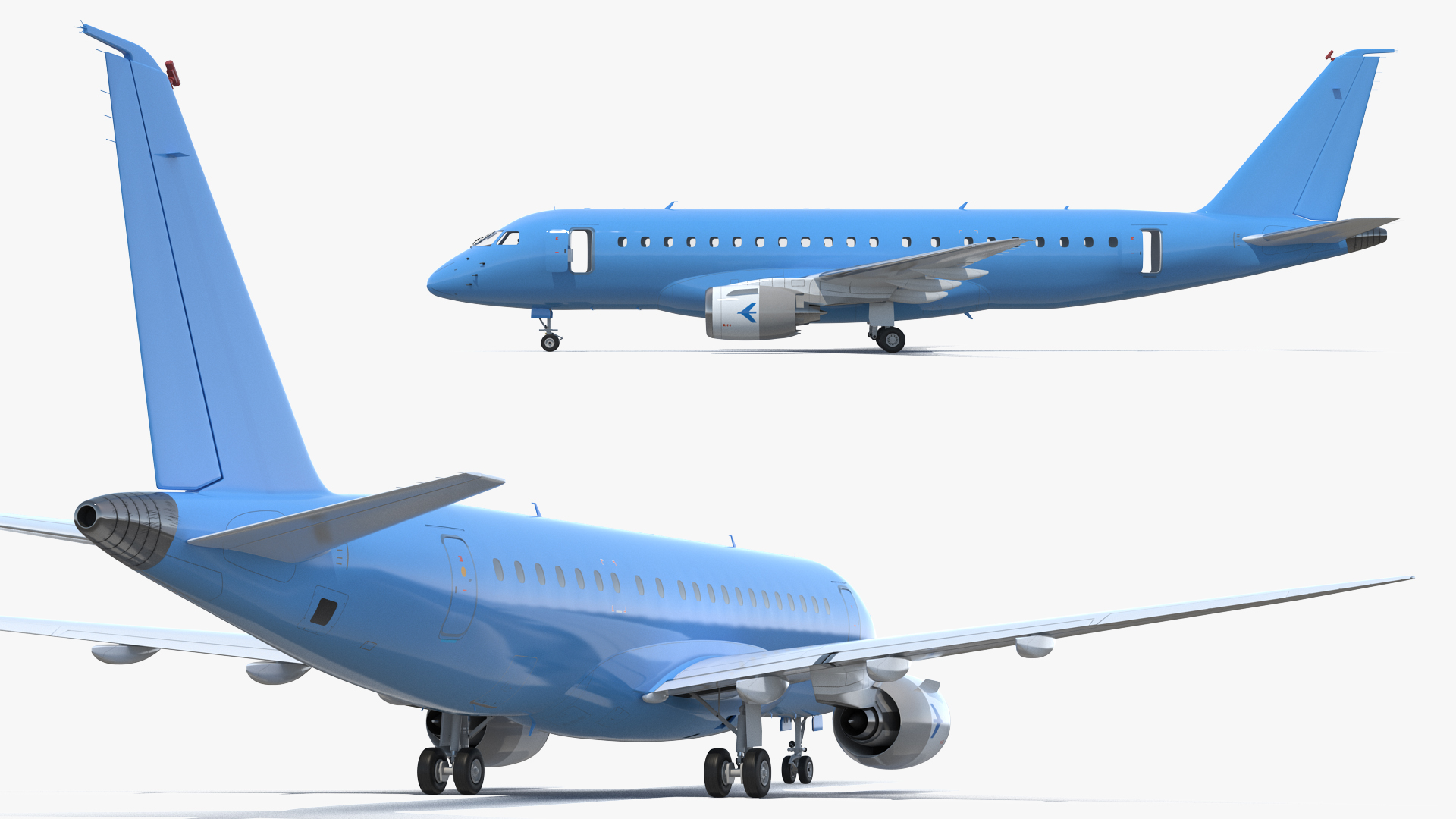 Commercial Airliner Generic Rigged 3D model