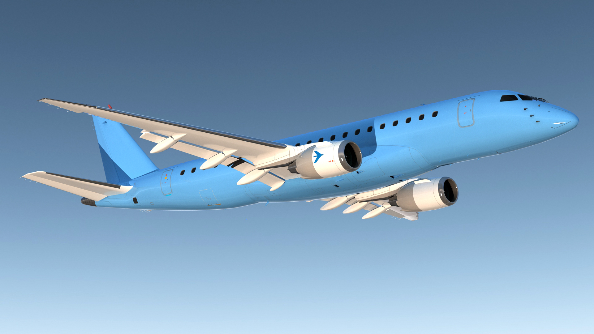 Commercial Airliner Generic Rigged 3D model