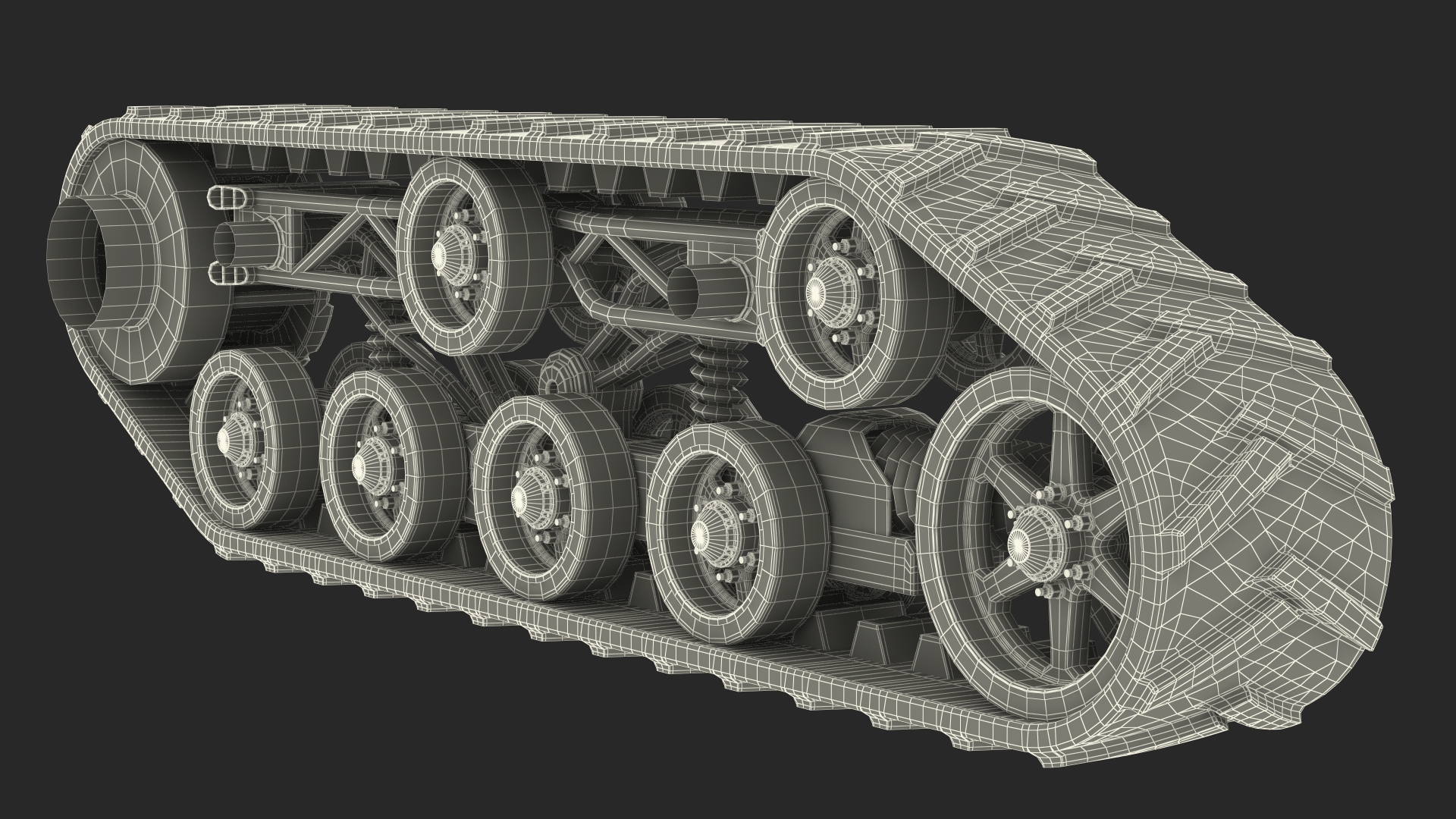 3D Polar Engine Track model