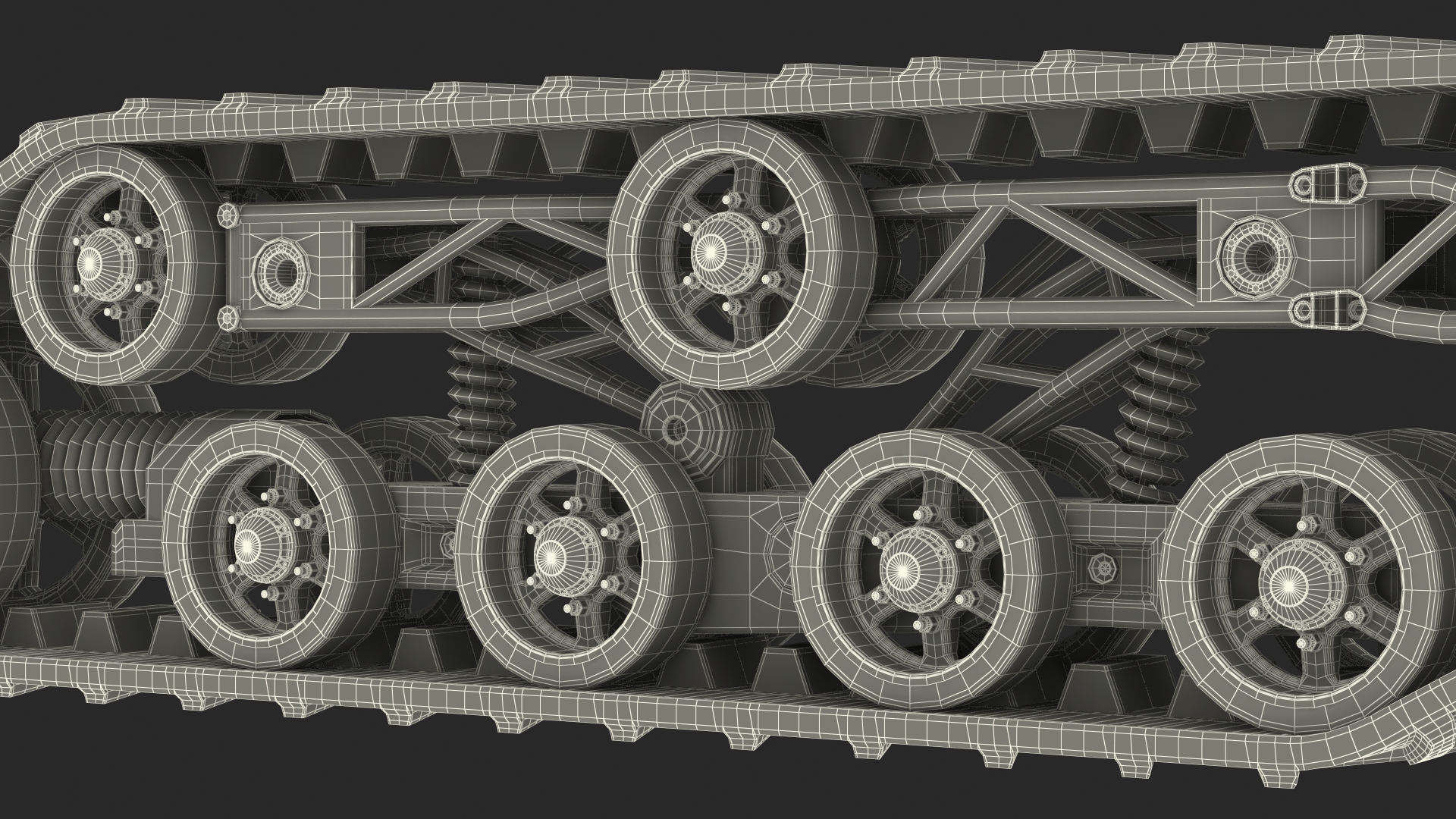 3D Polar Engine Track model