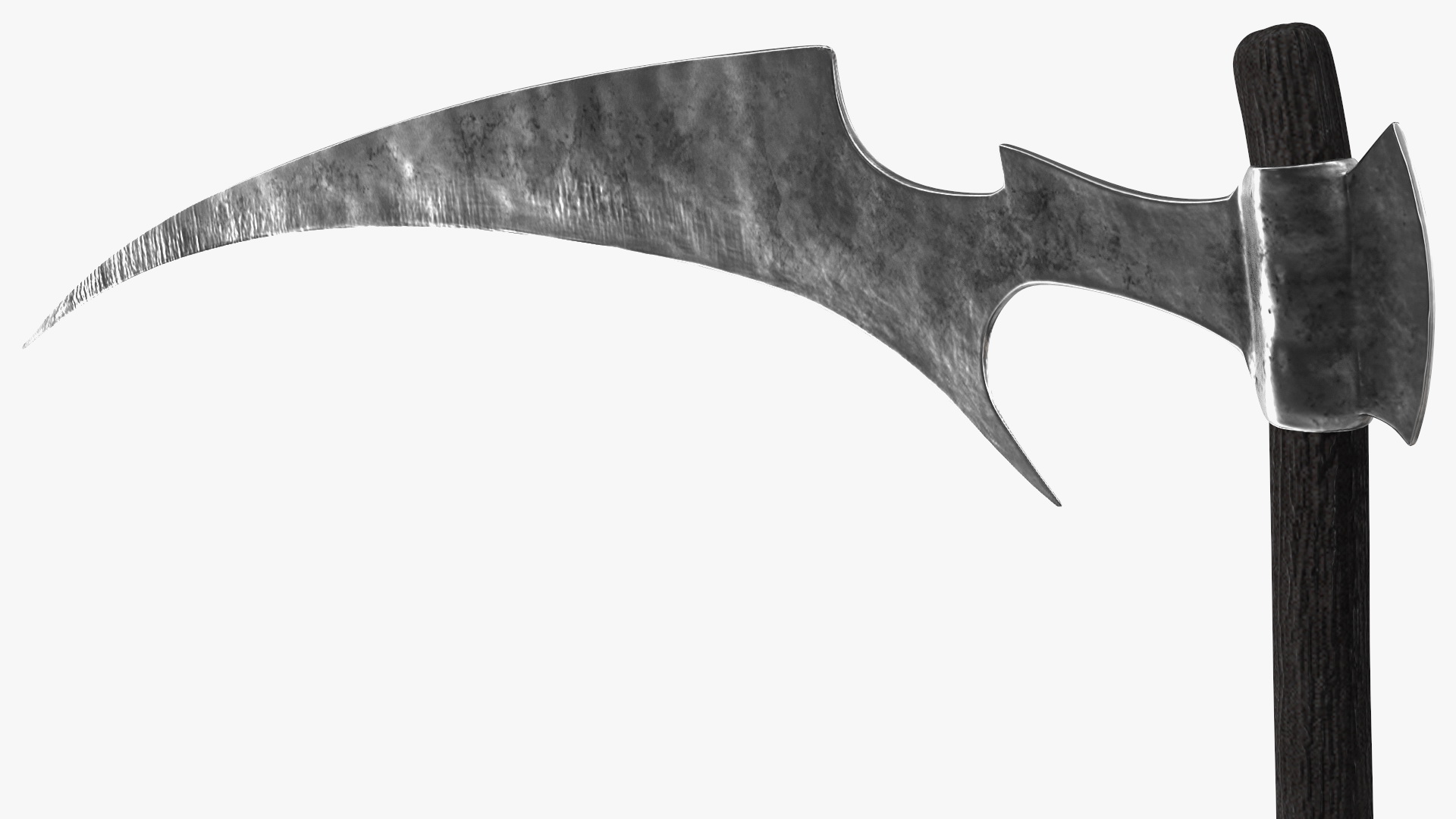 3D Grim Reaper Holds Out Scythe model