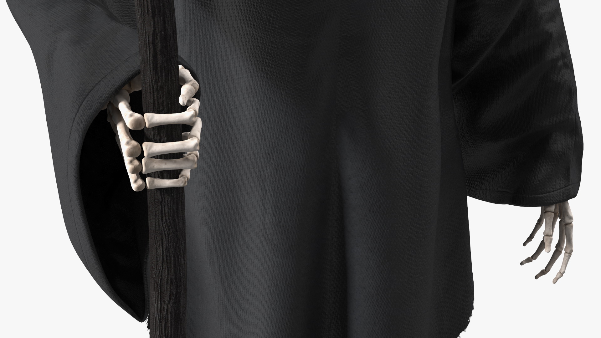 3D Grim Reaper Holds Out Scythe model