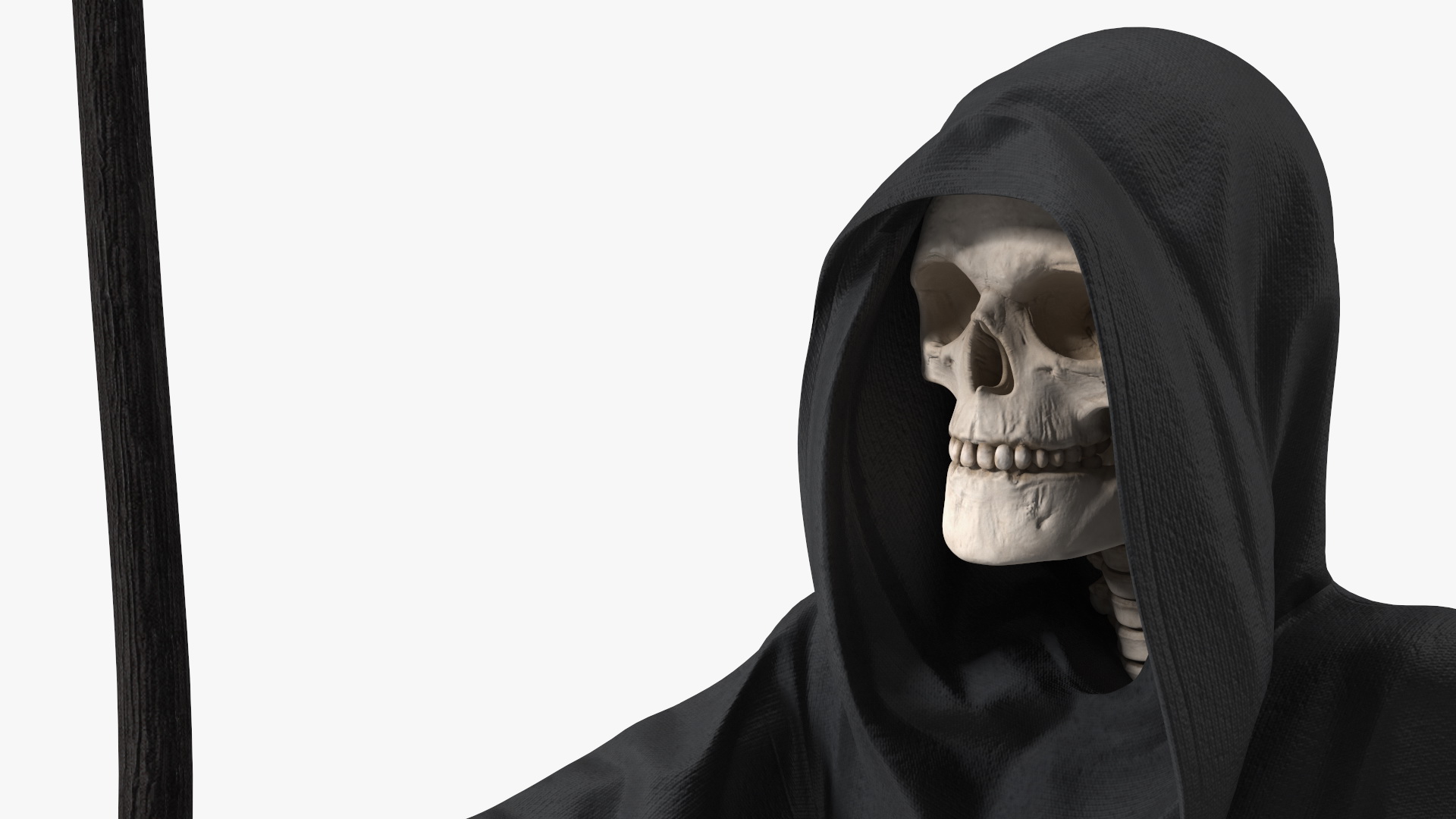 3D Grim Reaper Holds Out Scythe model