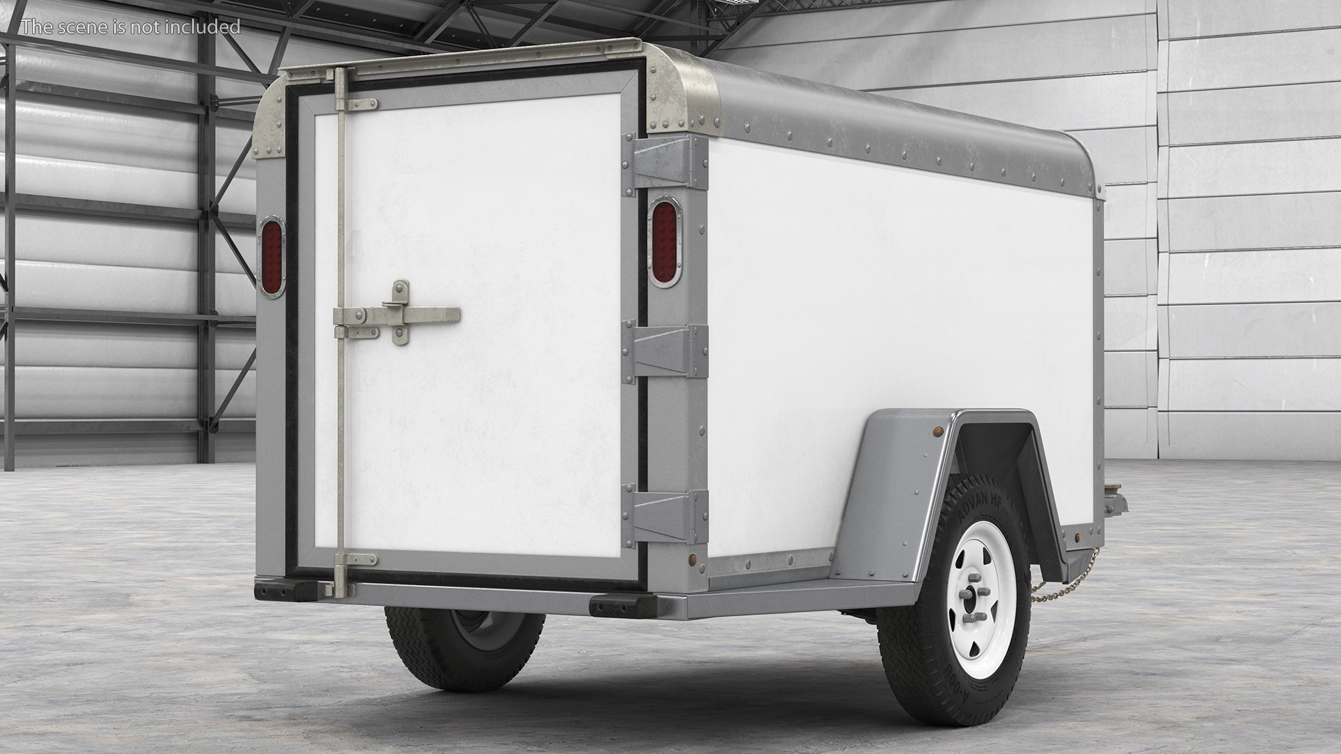 4x8 Cargo Trailer 3D