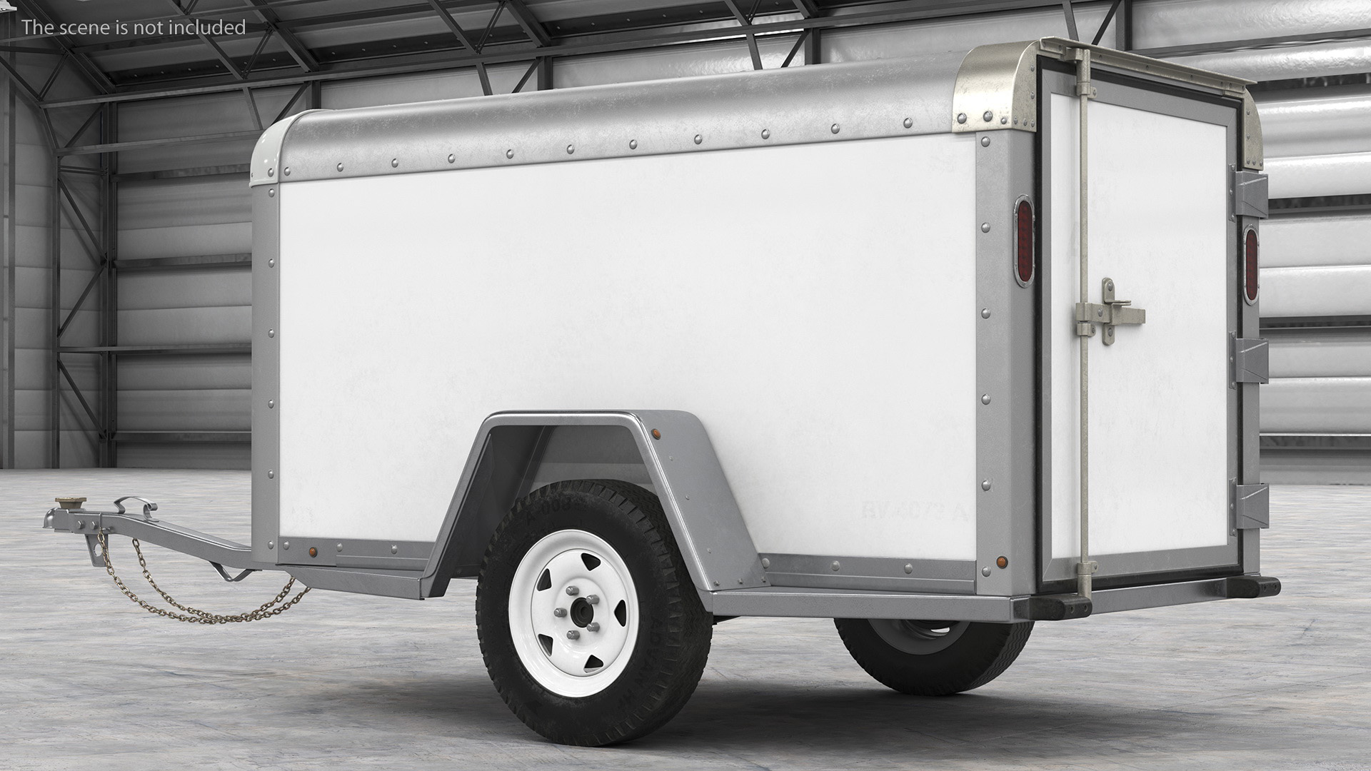 4x8 Cargo Trailer 3D