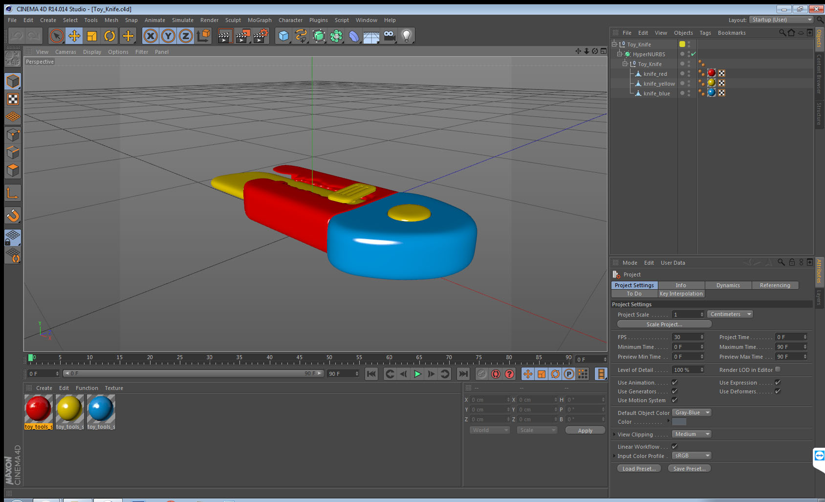 Toy Knife 3D model