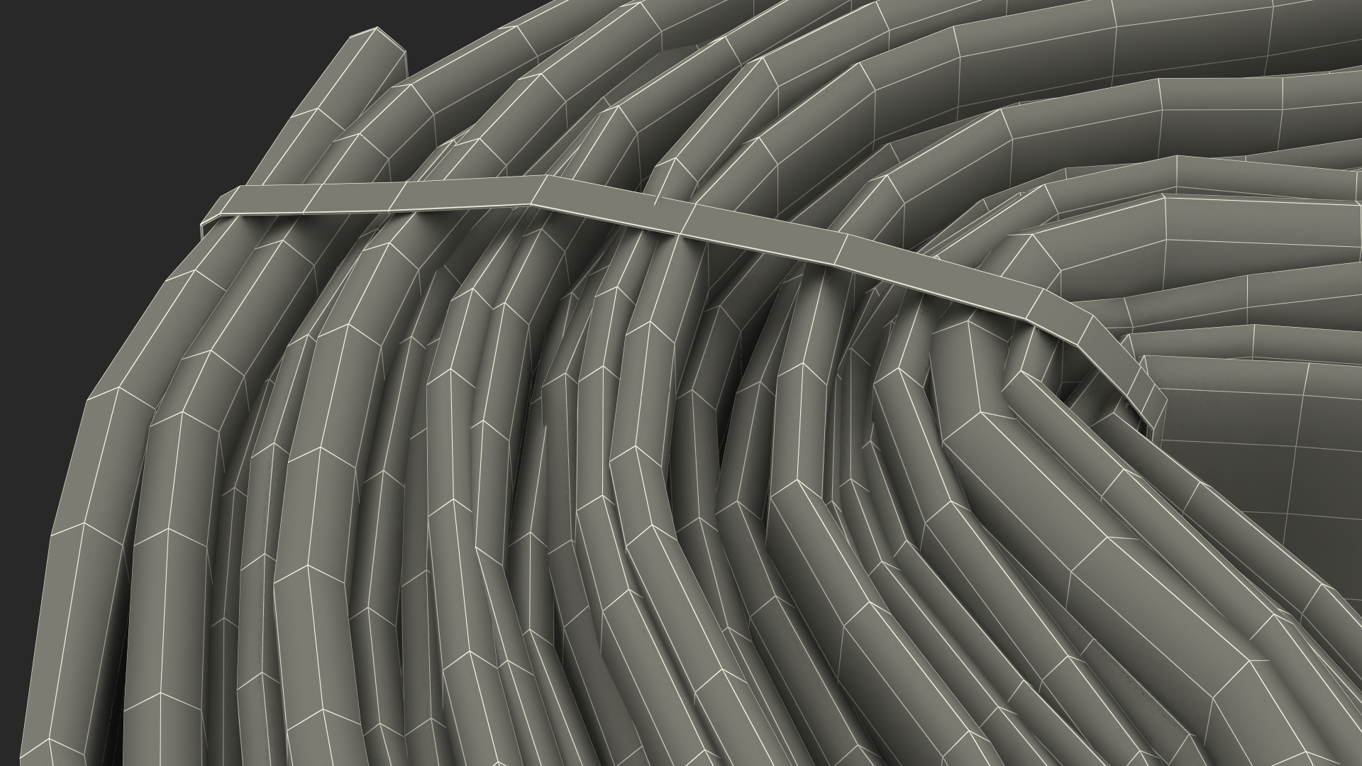 3D Fire Hose Folded