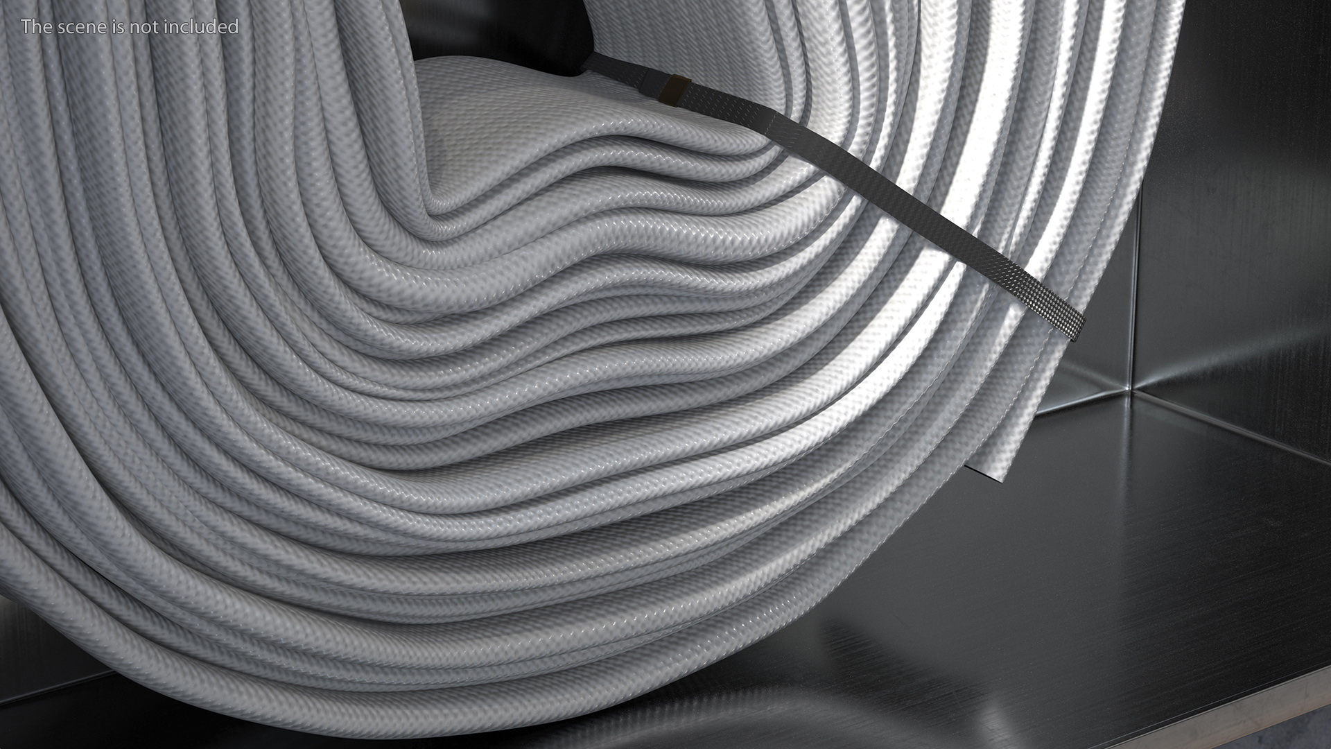 3D Fire Hose Folded