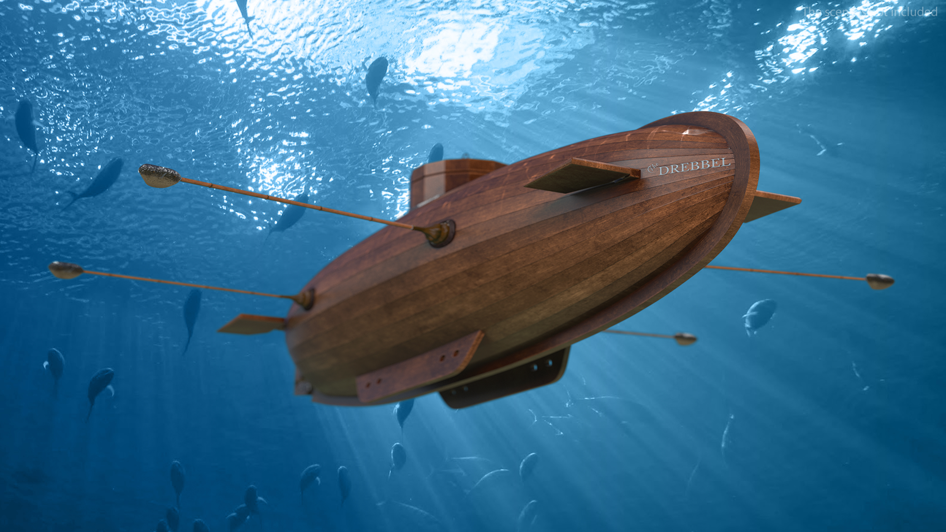 3D Realistic Model of Drebbel Submarine
