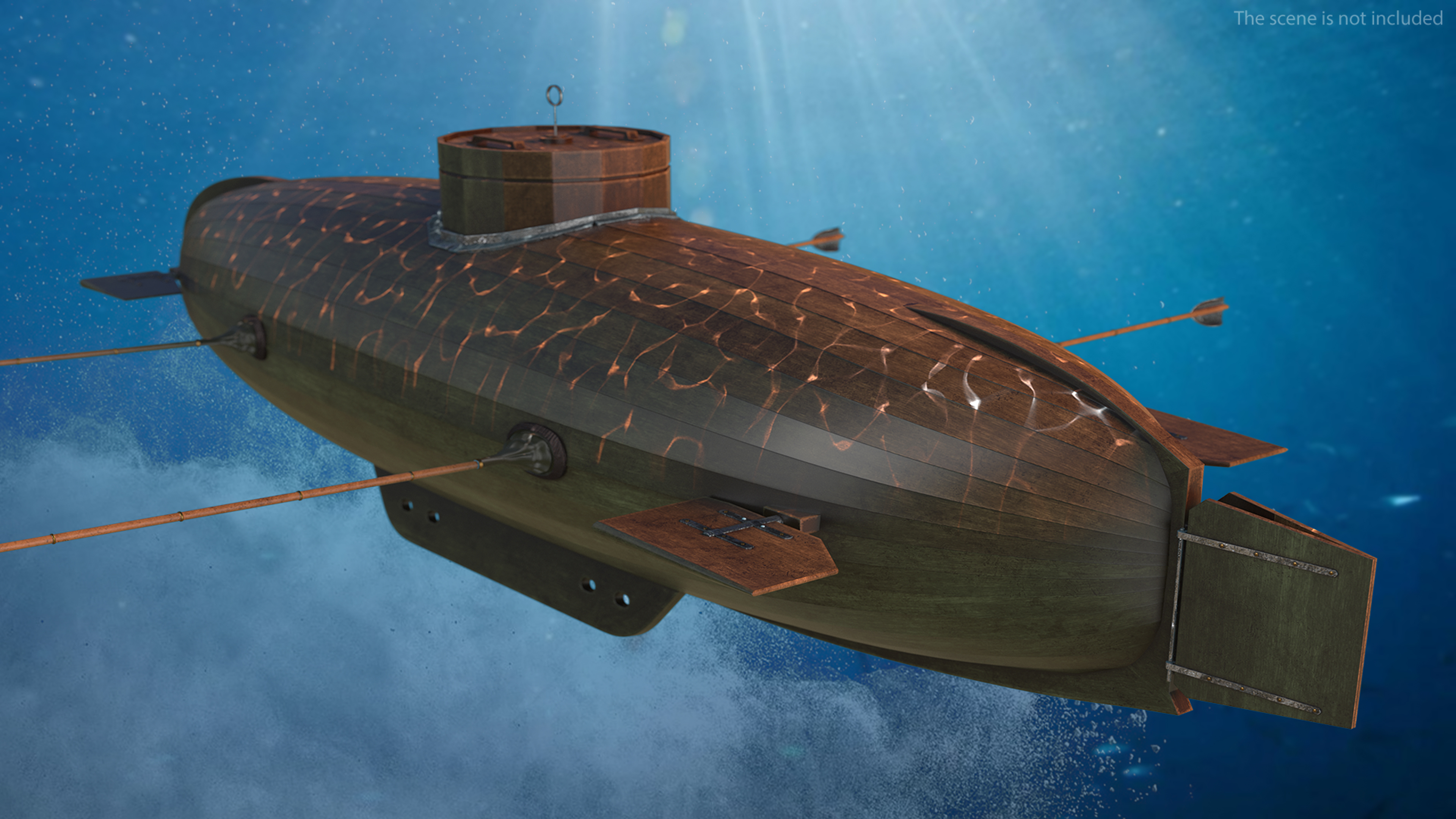 3D Realistic Model of Drebbel Submarine