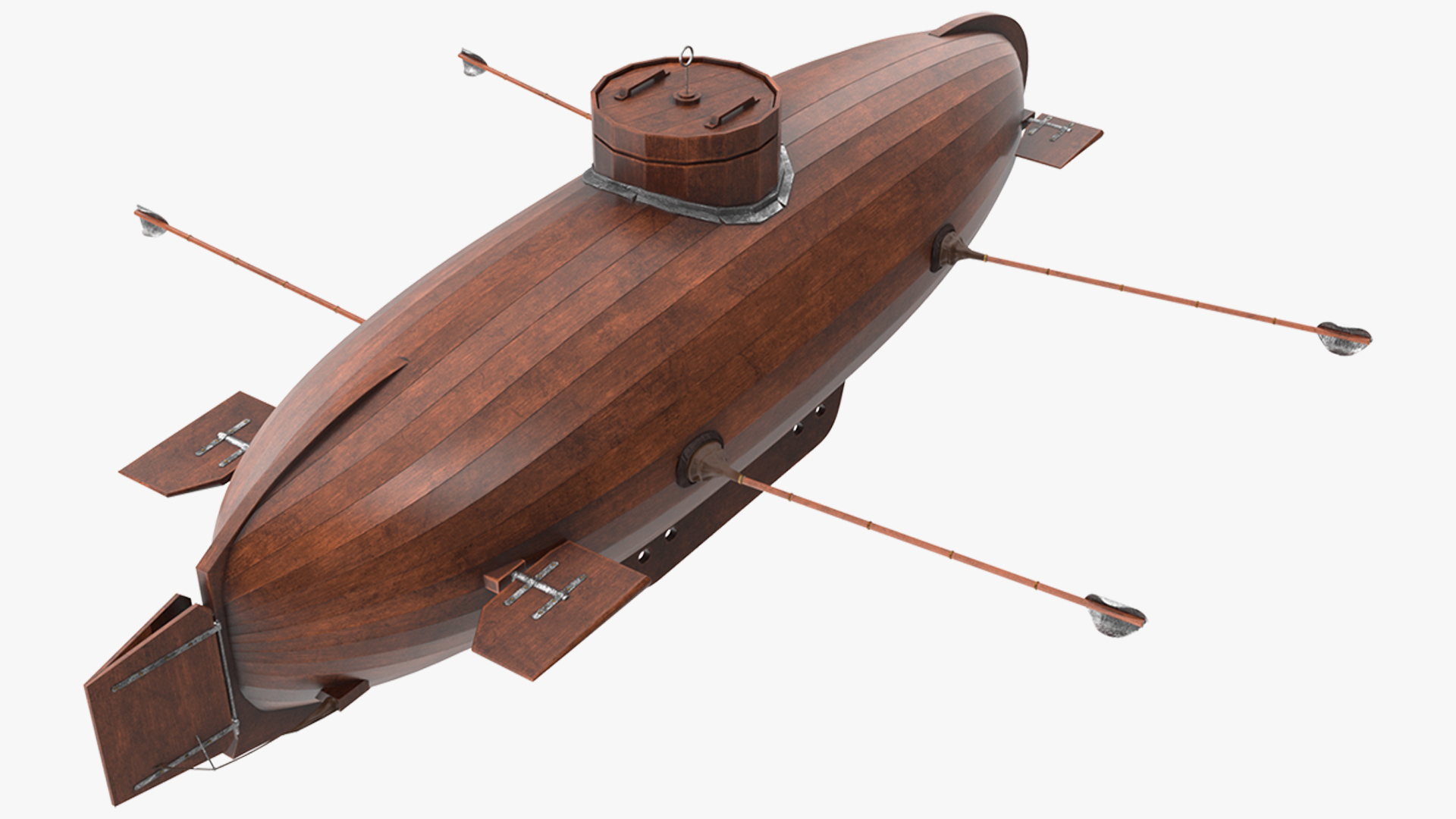 3D Realistic Model of Drebbel Submarine