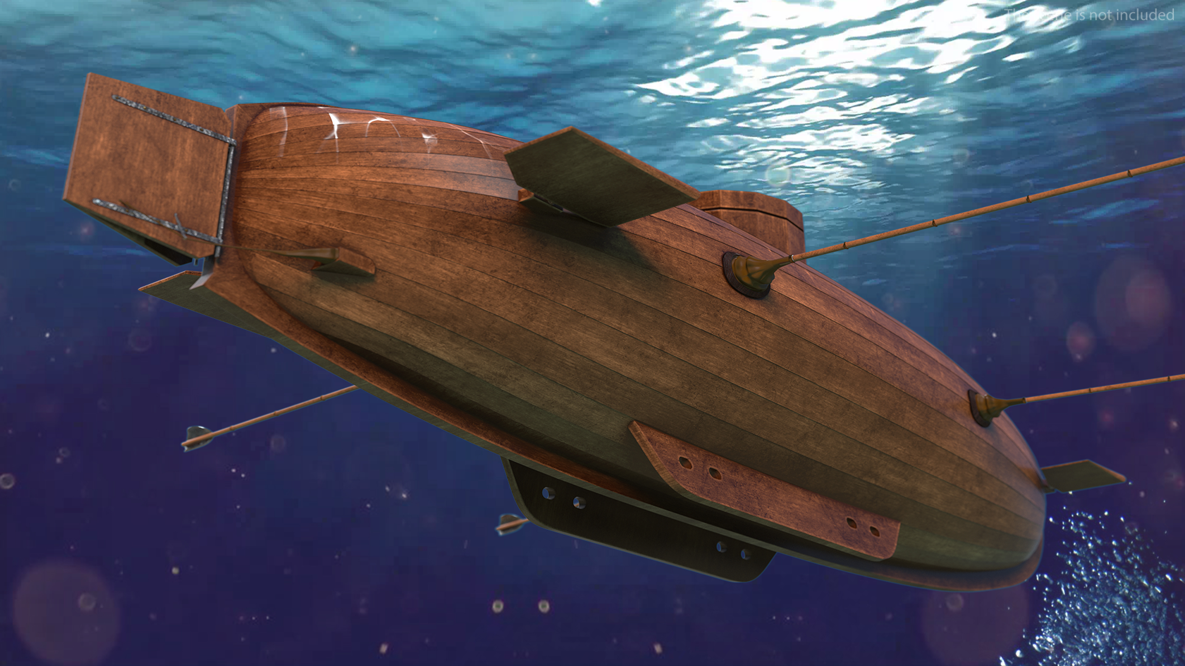 3D Realistic Model of Drebbel Submarine