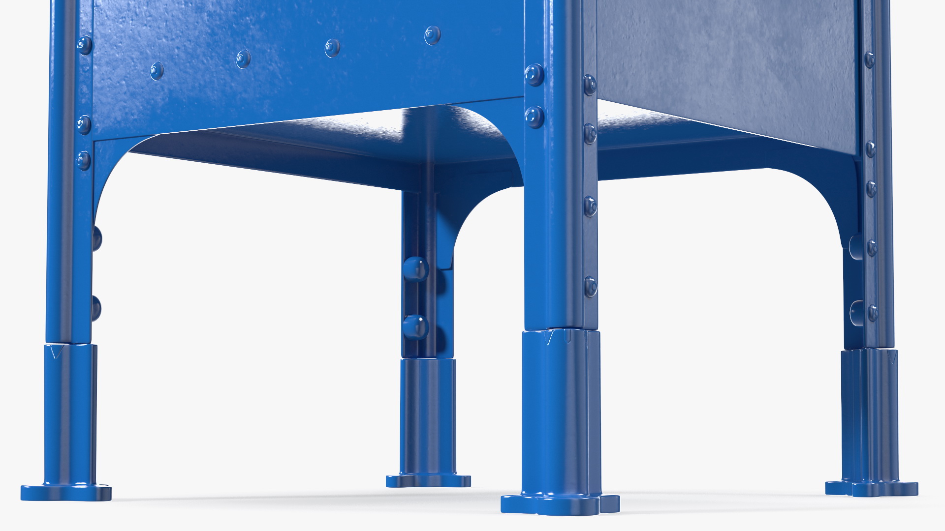 3D Blue Metal US Mailbox