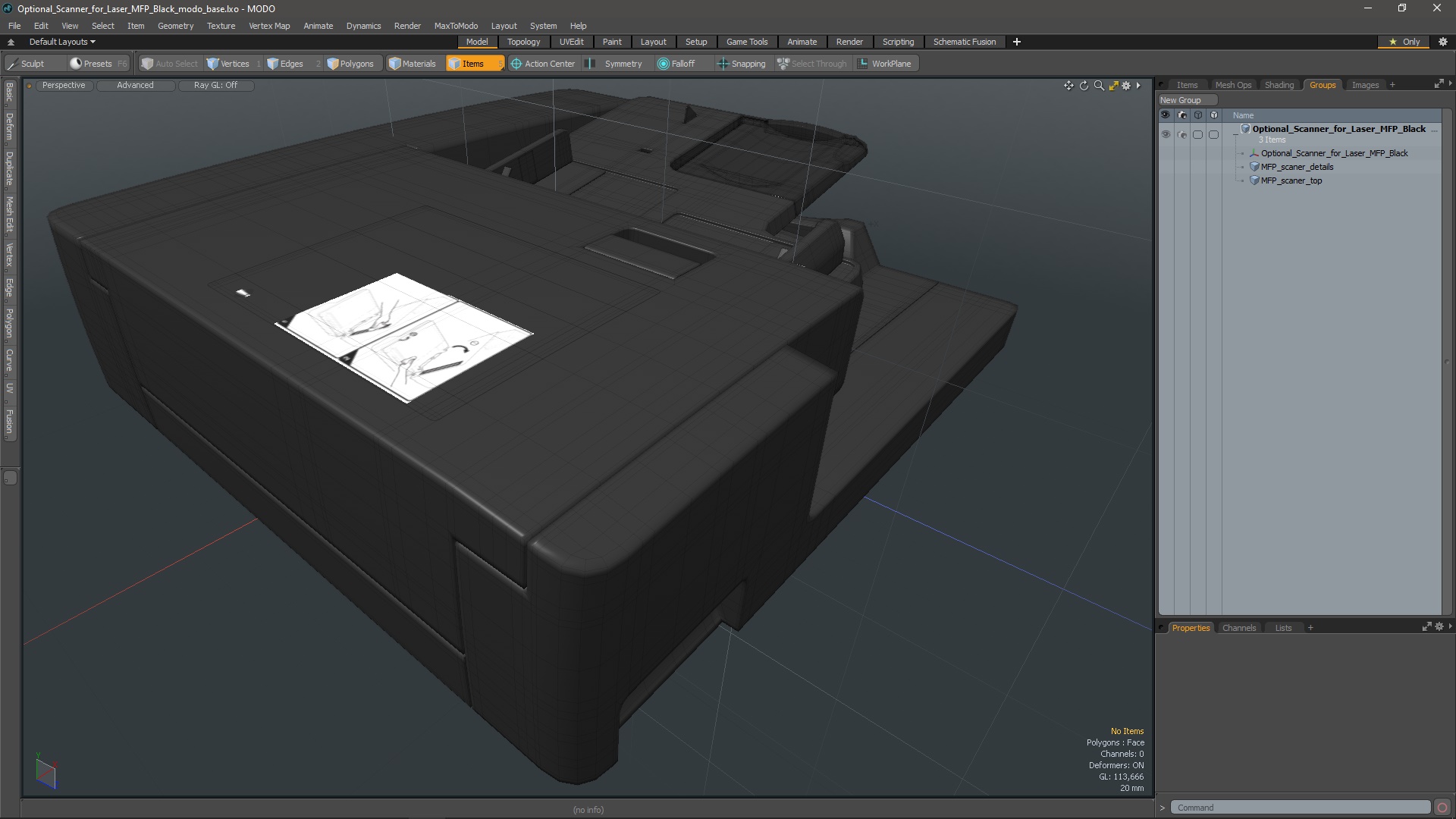 3D Optional Scanner for Laser MFP Black