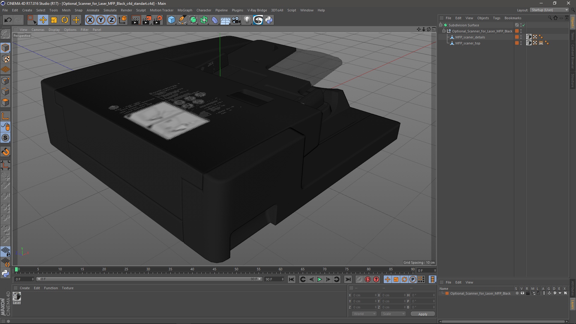 3D Optional Scanner for Laser MFP Black
