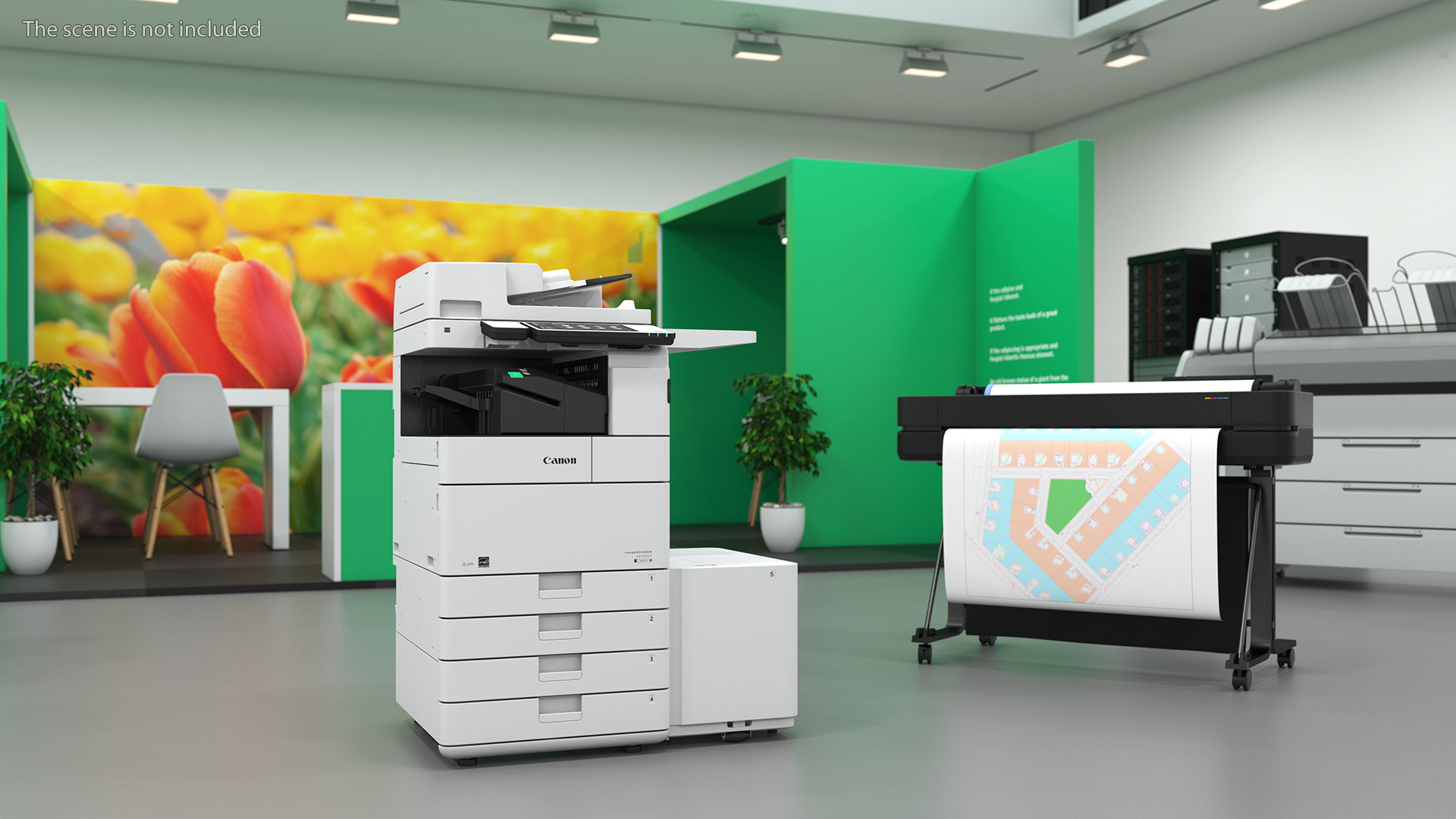 MFP Canon ImageRUNNER ADVANCE 4551i II with Paper Deck Unit F1 3D