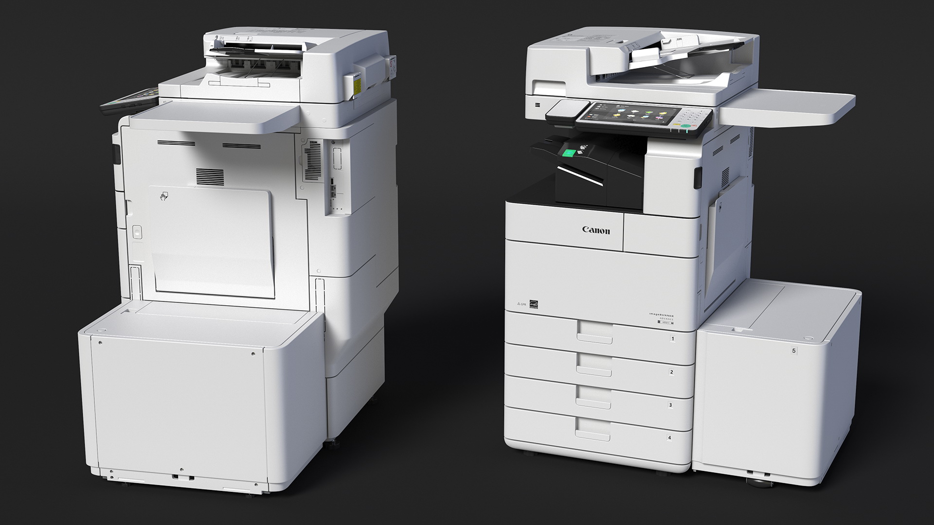 MFP Canon ImageRUNNER ADVANCE 4551i II with Paper Deck Unit F1 3D