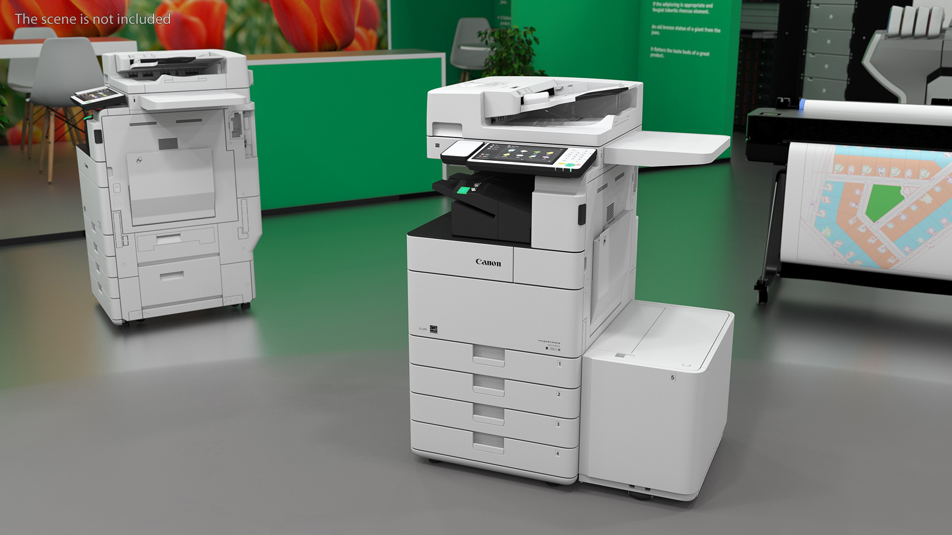 MFP Canon ImageRUNNER ADVANCE 4551i II with Paper Deck Unit F1 3D