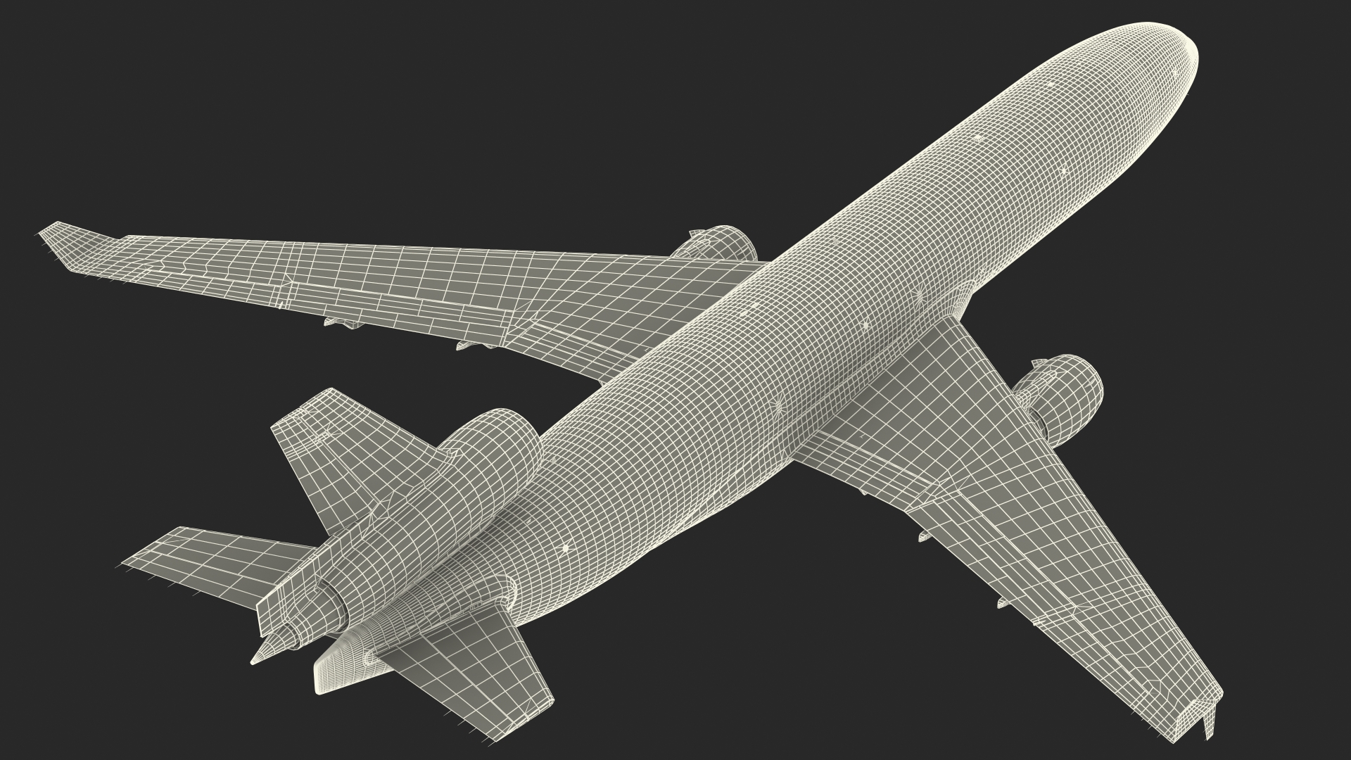 3D McDonnell Douglas MD11 Tri Jet Wide Body Airliner Flight